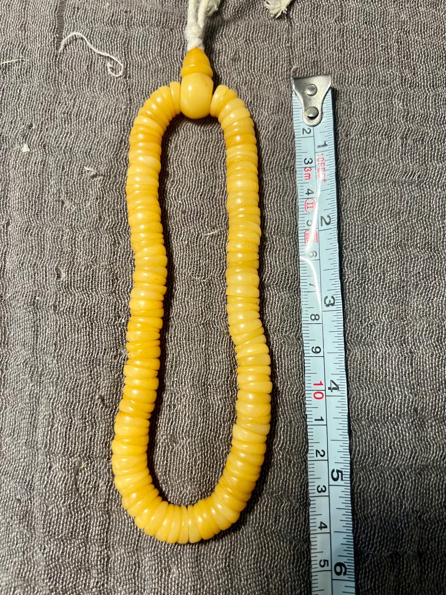 Handmade 108 Yak Bone Mala Beads: Tibetan Buddhist Prayer Beads