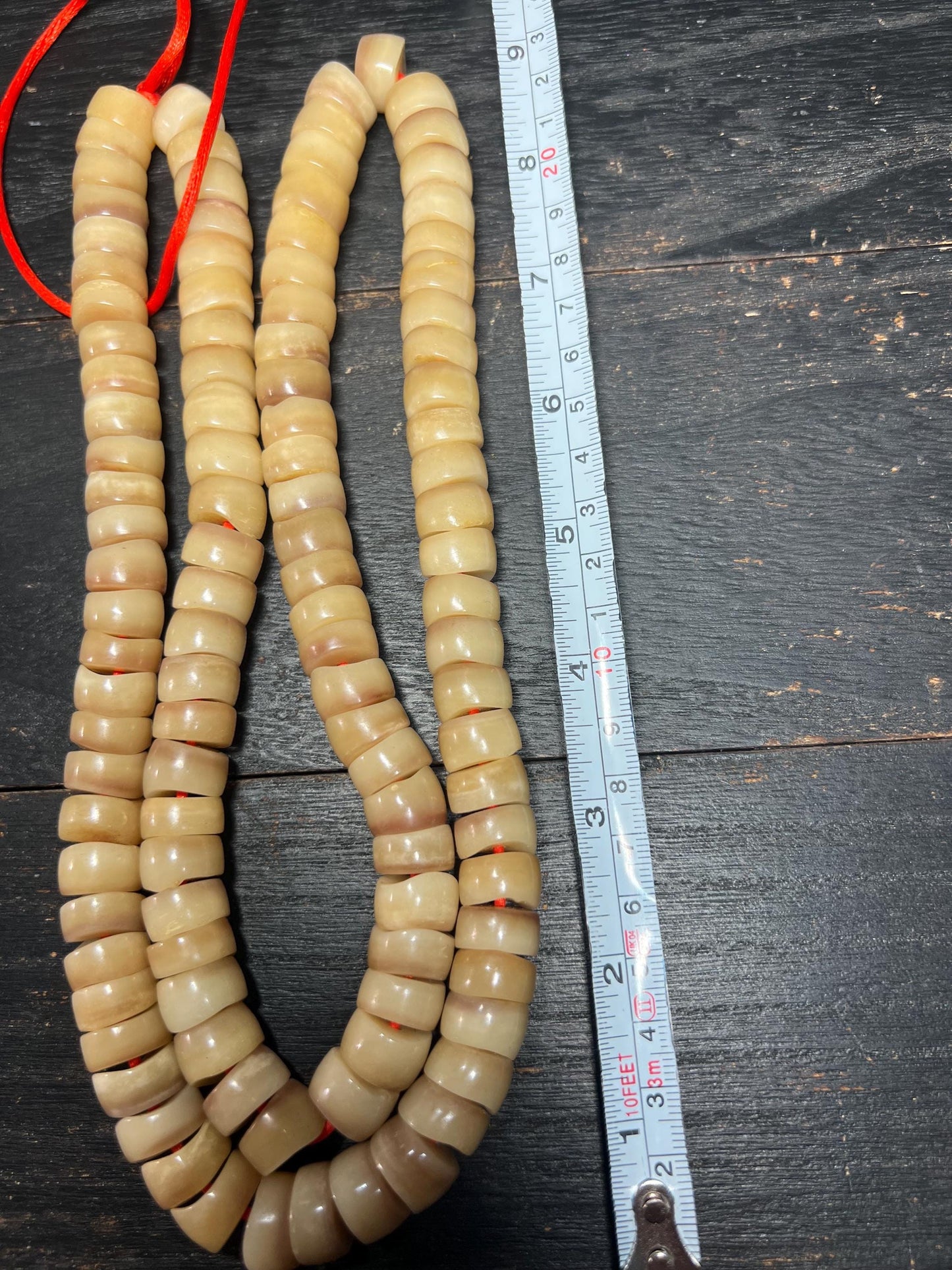 Camel Bone Mala Beads: Handcrafted Nepal Tibetan Buddhist Prayer Necklace