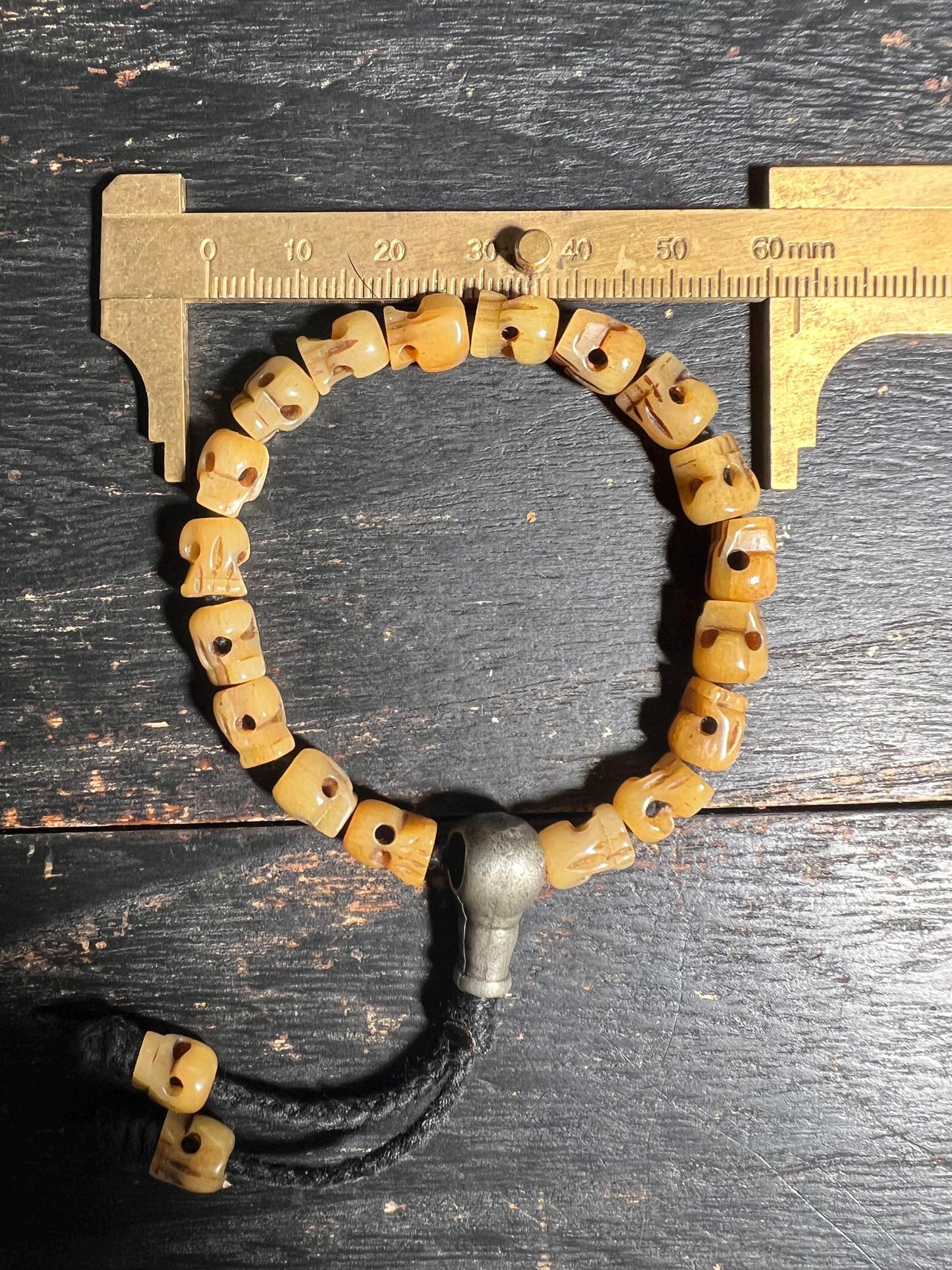 Vintage Tibetan Yak Bone Bracelet – Handcrafted & Adjustable