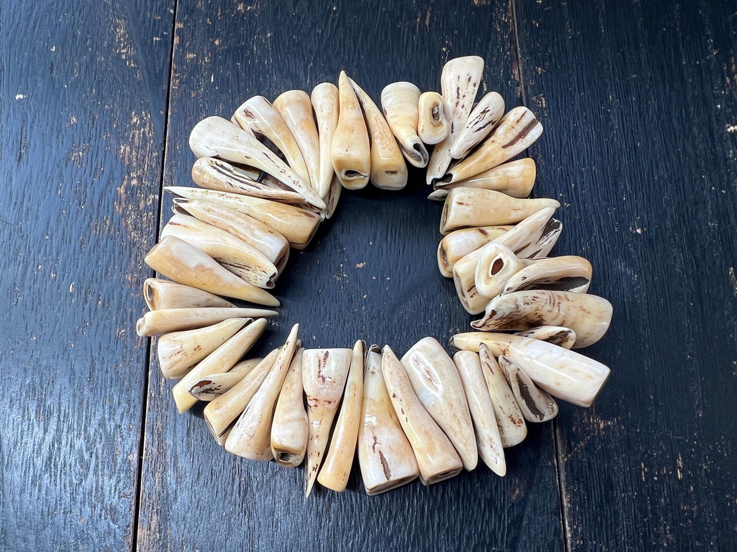 Camel Tooth Mala Counters – Genuine Animal Tooth Spacer Beads, Tribal Amulet, Unique Meditation Accessory