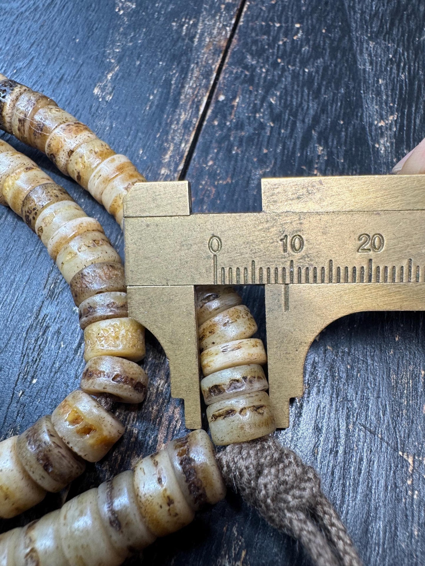 Handmade Tibetan Yak Bone Mala: 108 Buddhist Prayer Beads