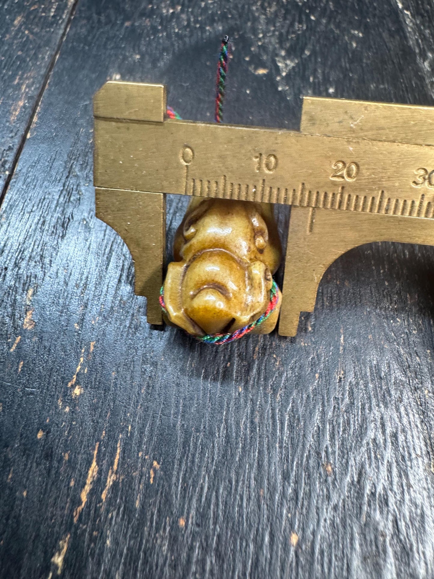 Hand Carved Yak Bone Dragon Bead | Tibetan Style Connector Bead | Two Hole Mala Spacer | Himalayan Jewelry Supply