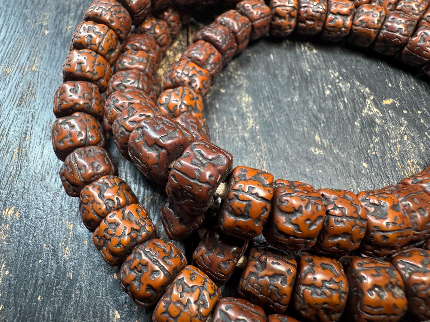 11mm 32inches Bodhi Seed 108 Mala Necklace – Traditional Tibetan Buddhist Prayer Beads for Meditation & Yoga 40inches