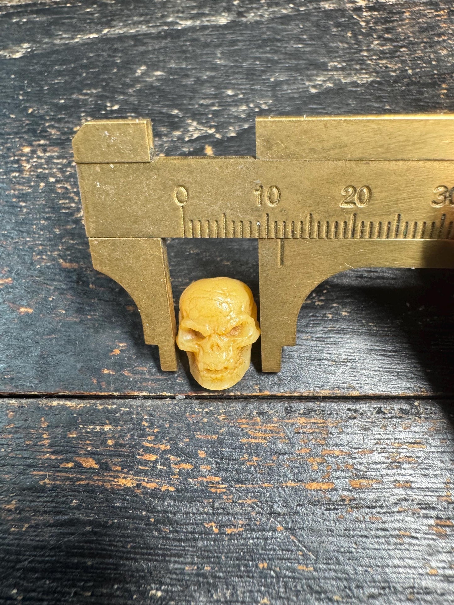 Hand-Carved Yak Bone Citipati Skull Bead • Tibetan Charnel Ground Skull Bead • Mala Spacer Bead • Buddhist Meditation Jewelry Supply