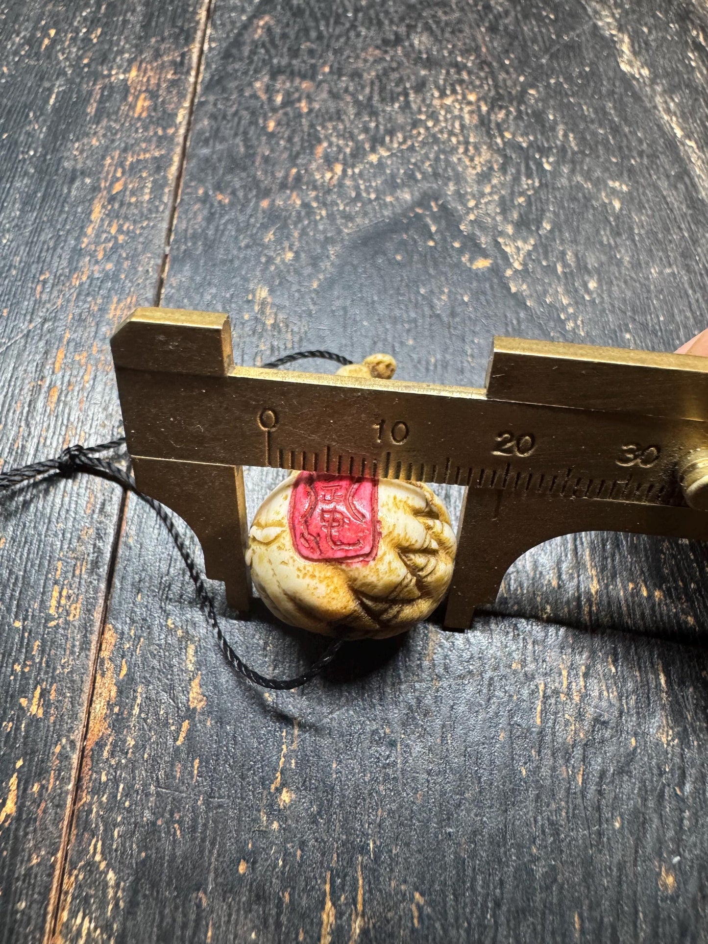 Hand Carved Deer Antler Wealth Gourd Pendant, Tibetan Buddhist Treasure Vase Amulet, One Eye Talisman Bead, Himalayan Style Charm