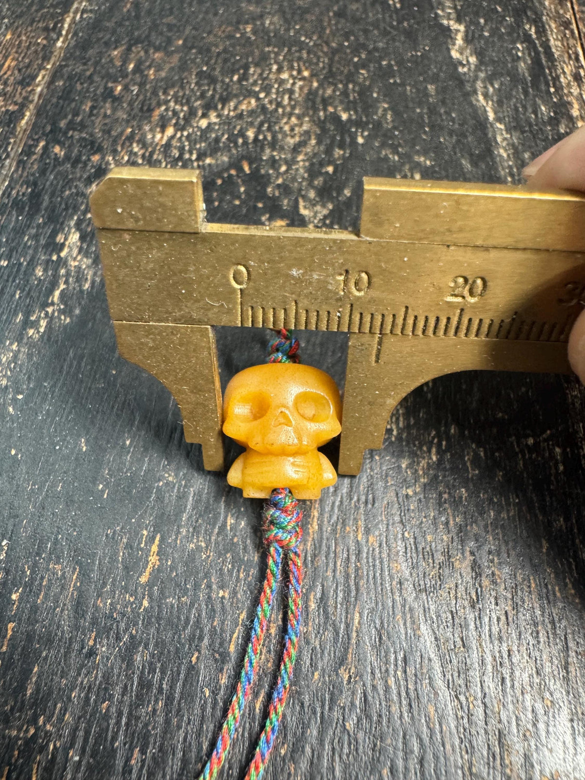 Hand Carved Yak Bone Citipati Skull Pendant, Tibetan Charnel Ground Skeleton Amulet, Himalayan Mala Charm or Pendant(H969)