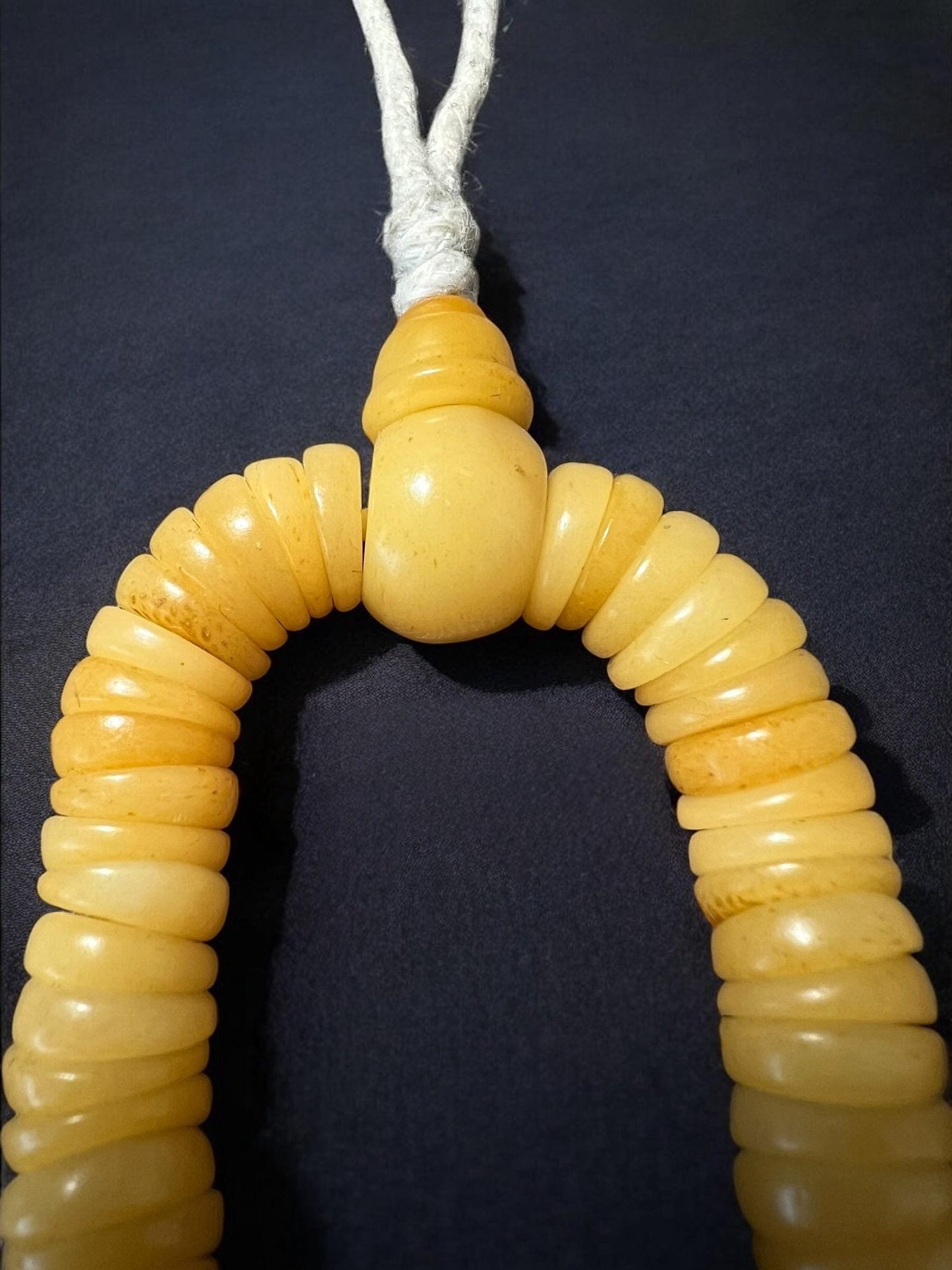 Handmade 108 Yak Bone Mala Beads: Tibetan Buddhist Prayer Beads