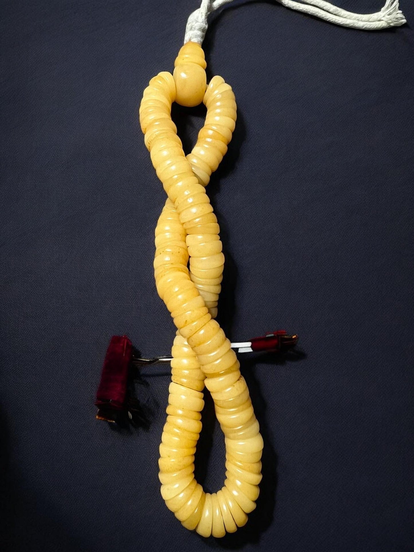 Handmade 108 Yak Bone Mala Beads: Tibetan Buddhist Prayer Beads
