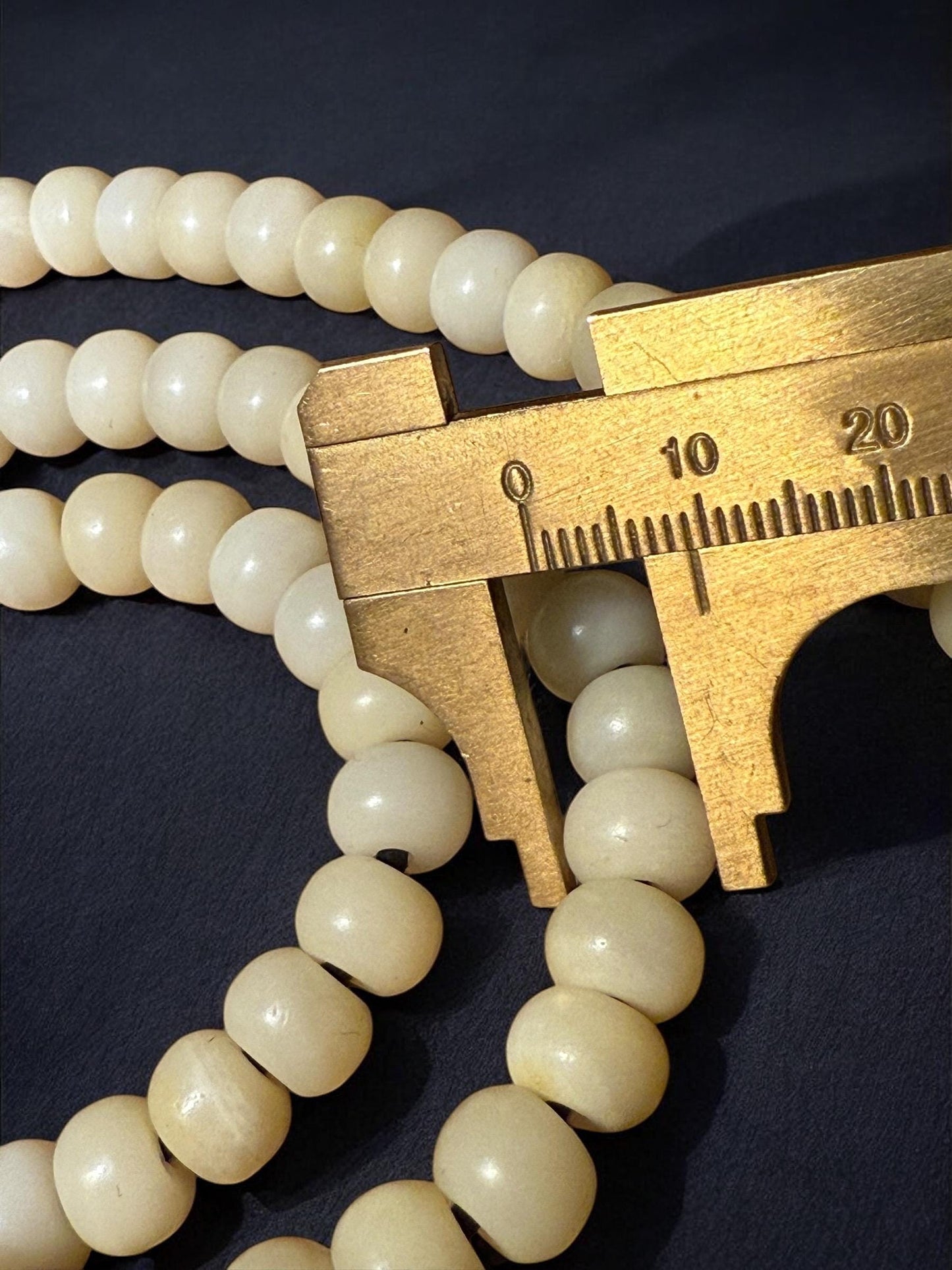 Yak Bone Mala: 108 Prayer Beads with Agate & Bodhi Accents