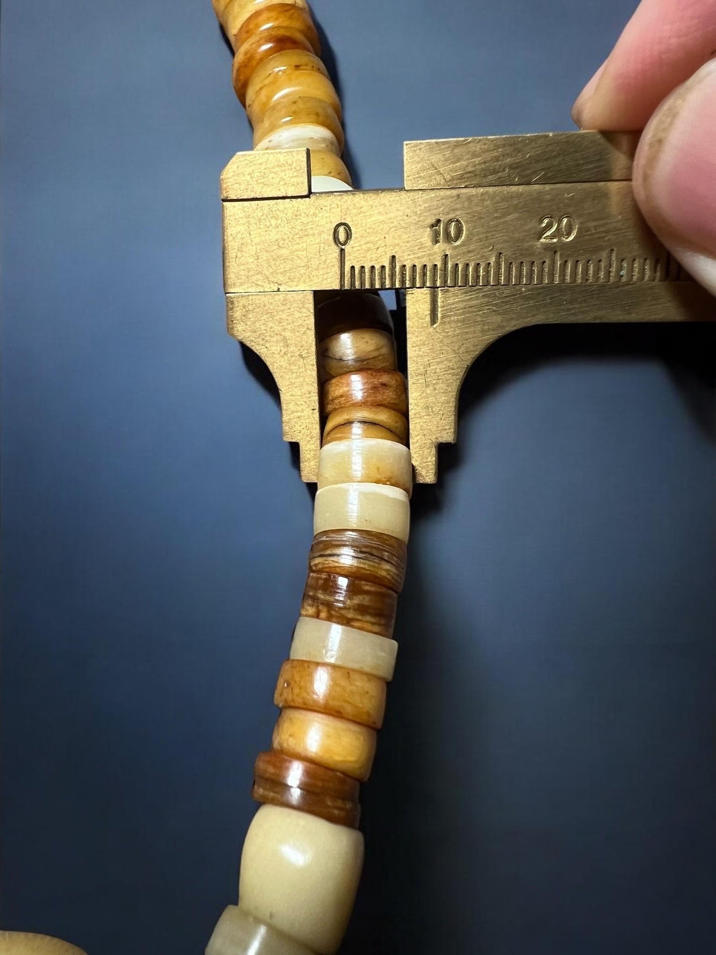 Handmade Tibetan Mala: Nine-Eyed Agate Dzi Bead, Yak Bone & Resin Prayer Beads