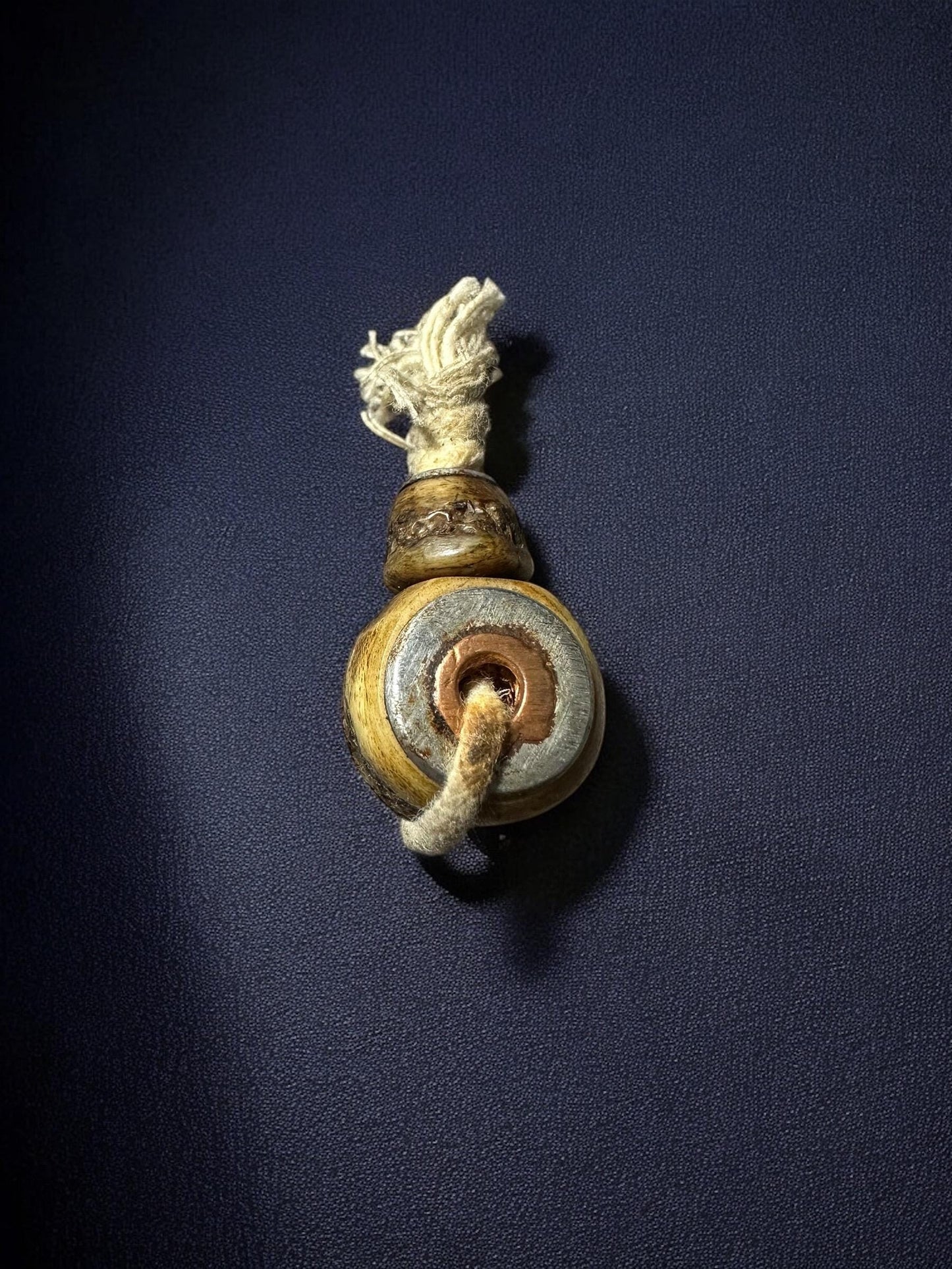 Antique Nepal Tibet Buddhist Carved Yak Bone Mala Prayer Guru Bead