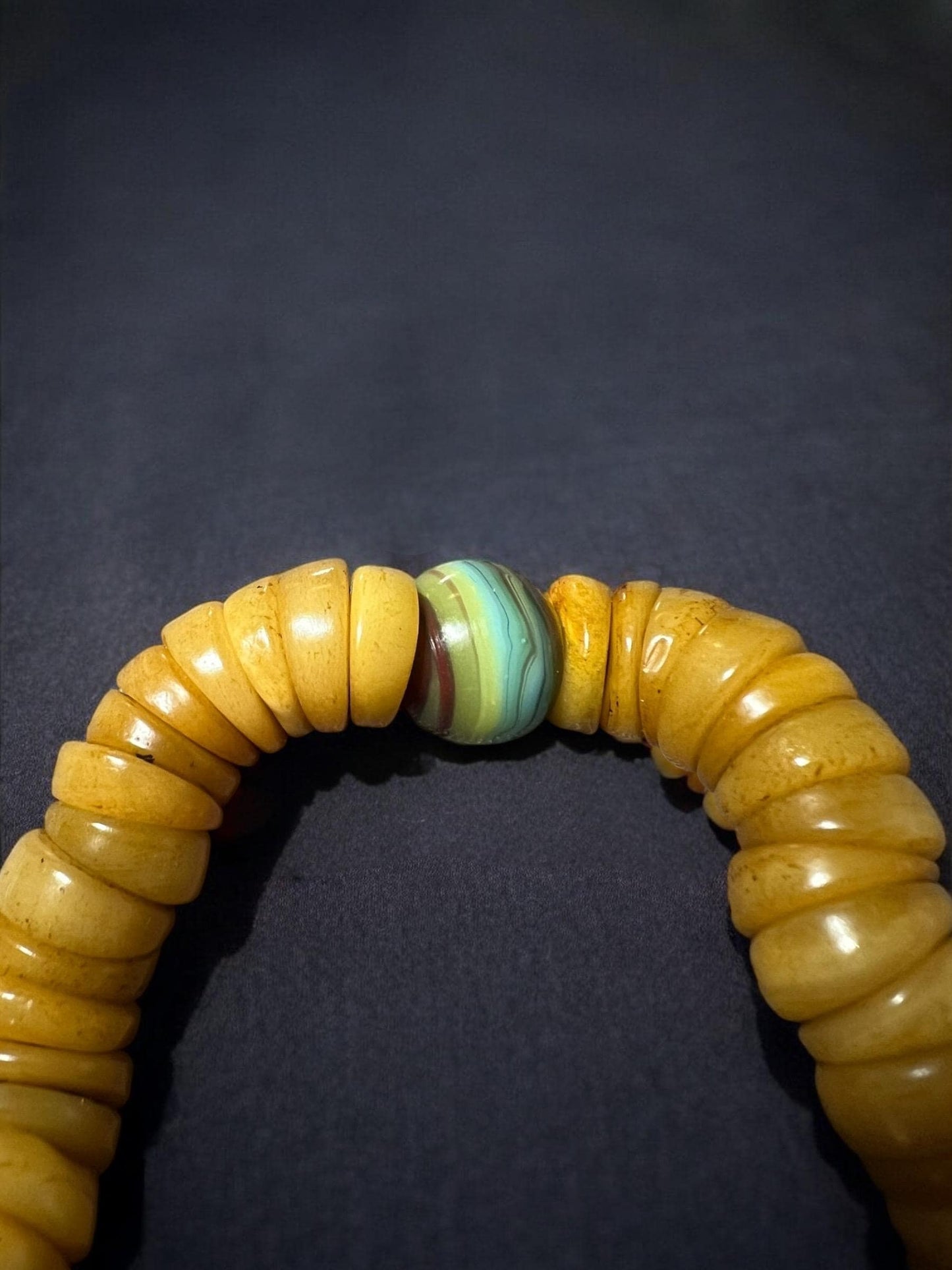 Old 108 Beads Tibetan Yak Bone Mala – Handcrafted Buddhist Prayer Beads for Meditation