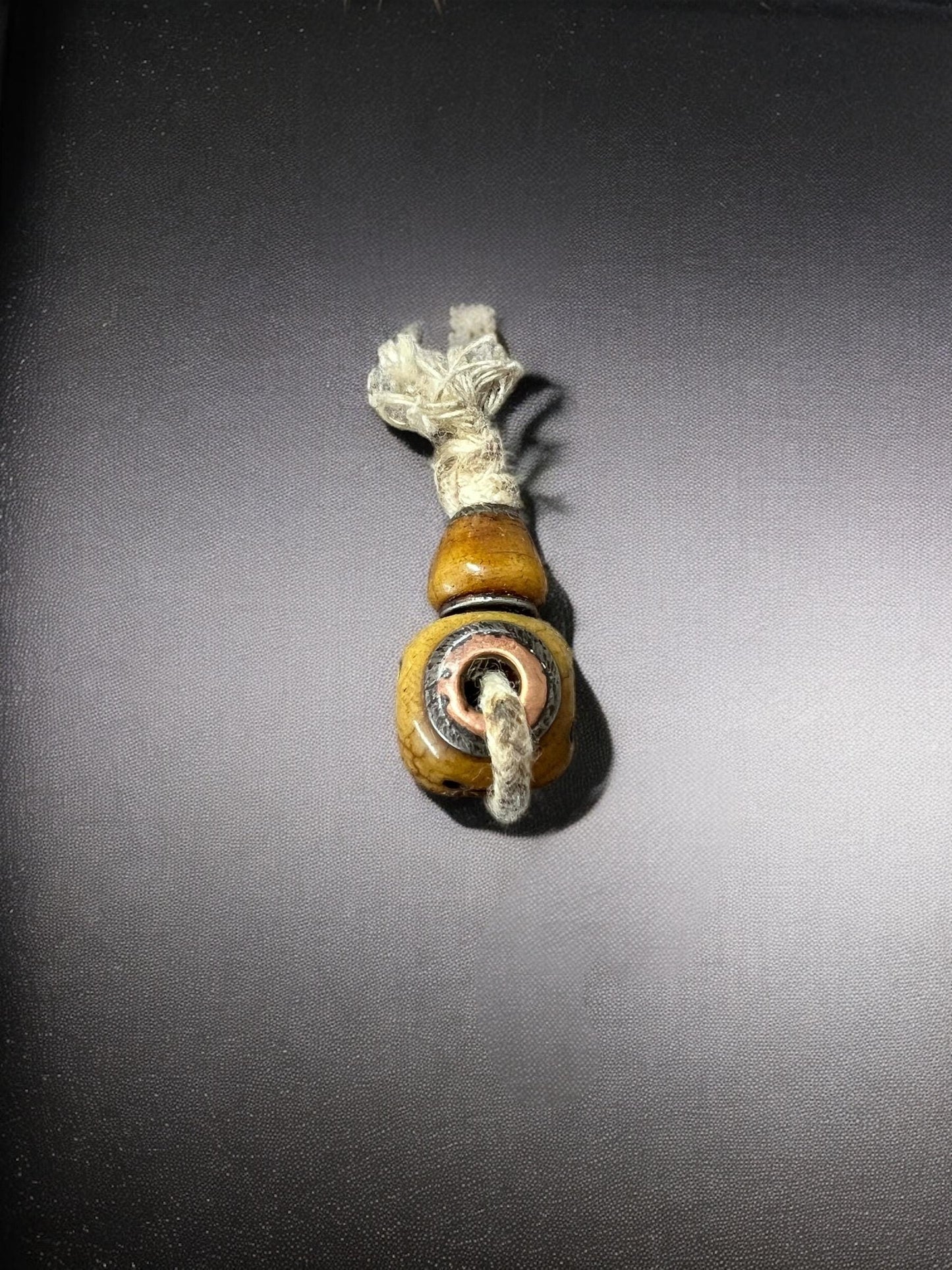 Hand-Carved Nepal Tibet Yak Bone Guru Bead for Mala Prayer Beads