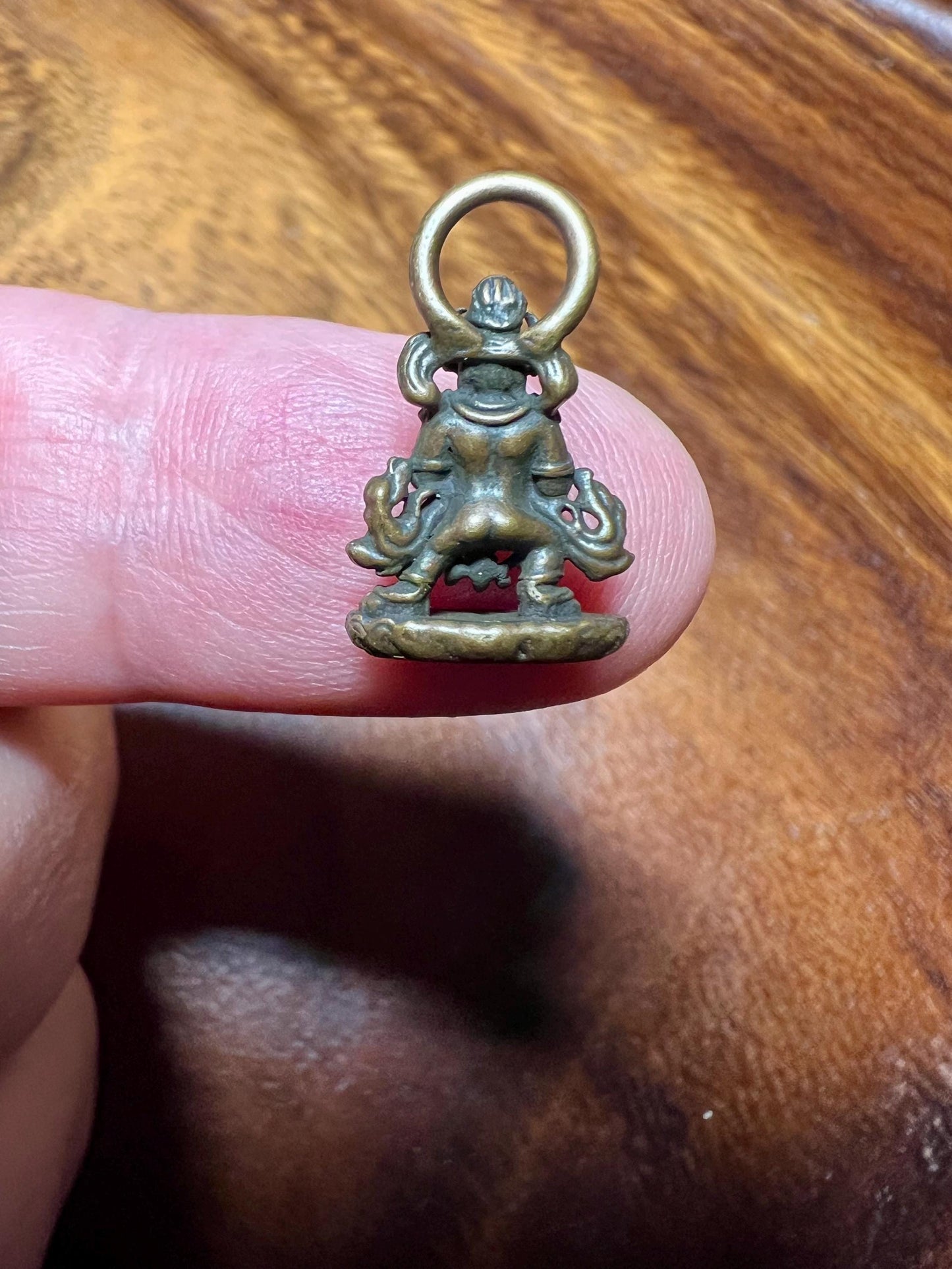 Vintage Bronze Bull Demon King Pendant, Antique Chinese Mythology Amulet, Old Bronze Figurine Charm, Rare Collectible Bronze Object