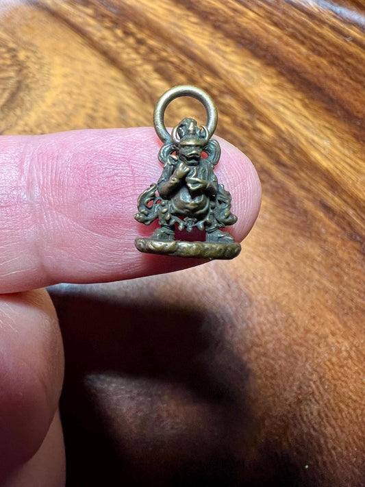 Vintage Bronze Bull Demon King Pendant, Antique Chinese Mythology Amulet, Old Bronze Figurine Charm, Rare Collectible Bronze Object