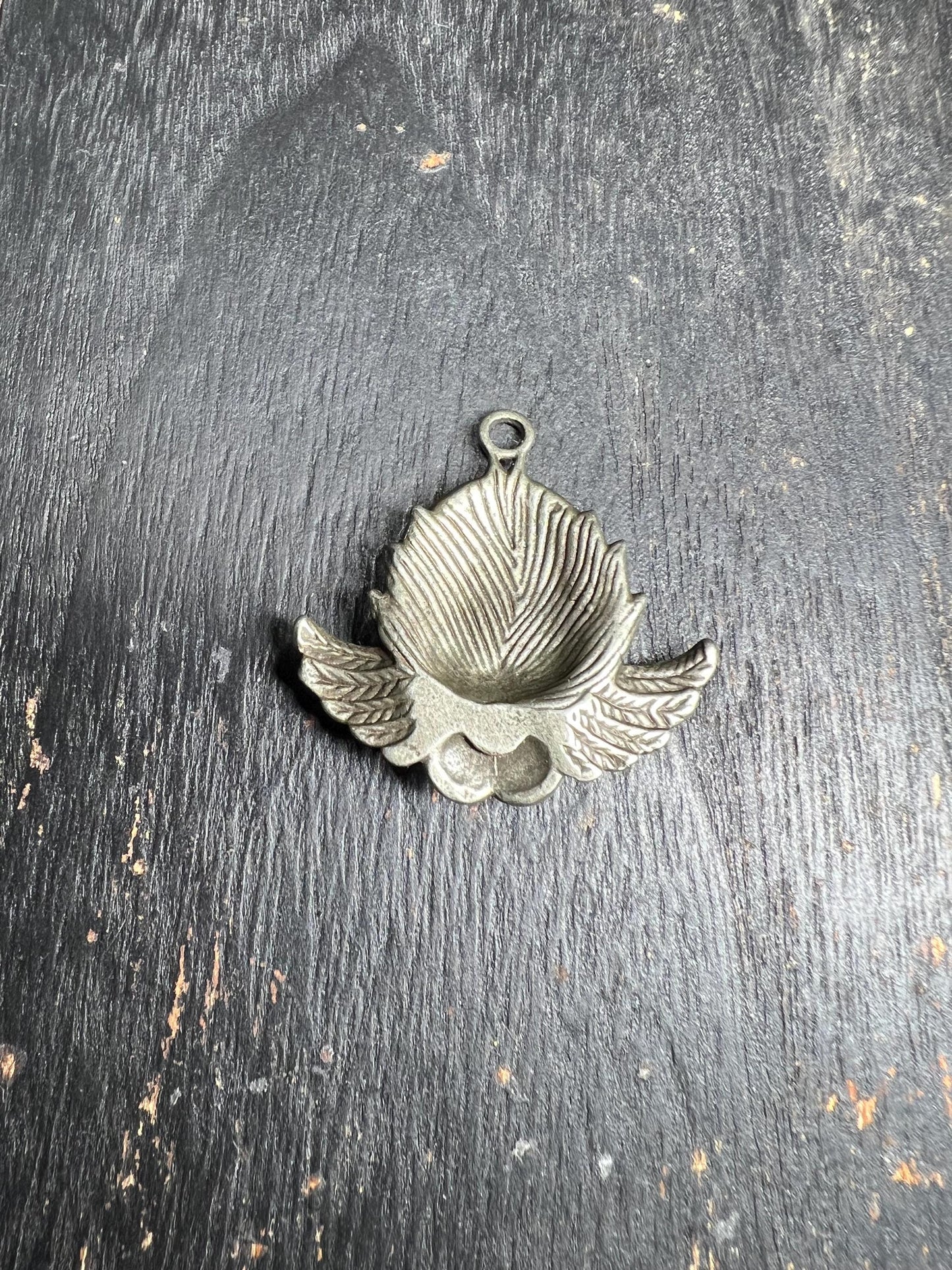 Tibetan Garuda Pendant: Silver Winged Eagle Amulet, Buddhist Talisman