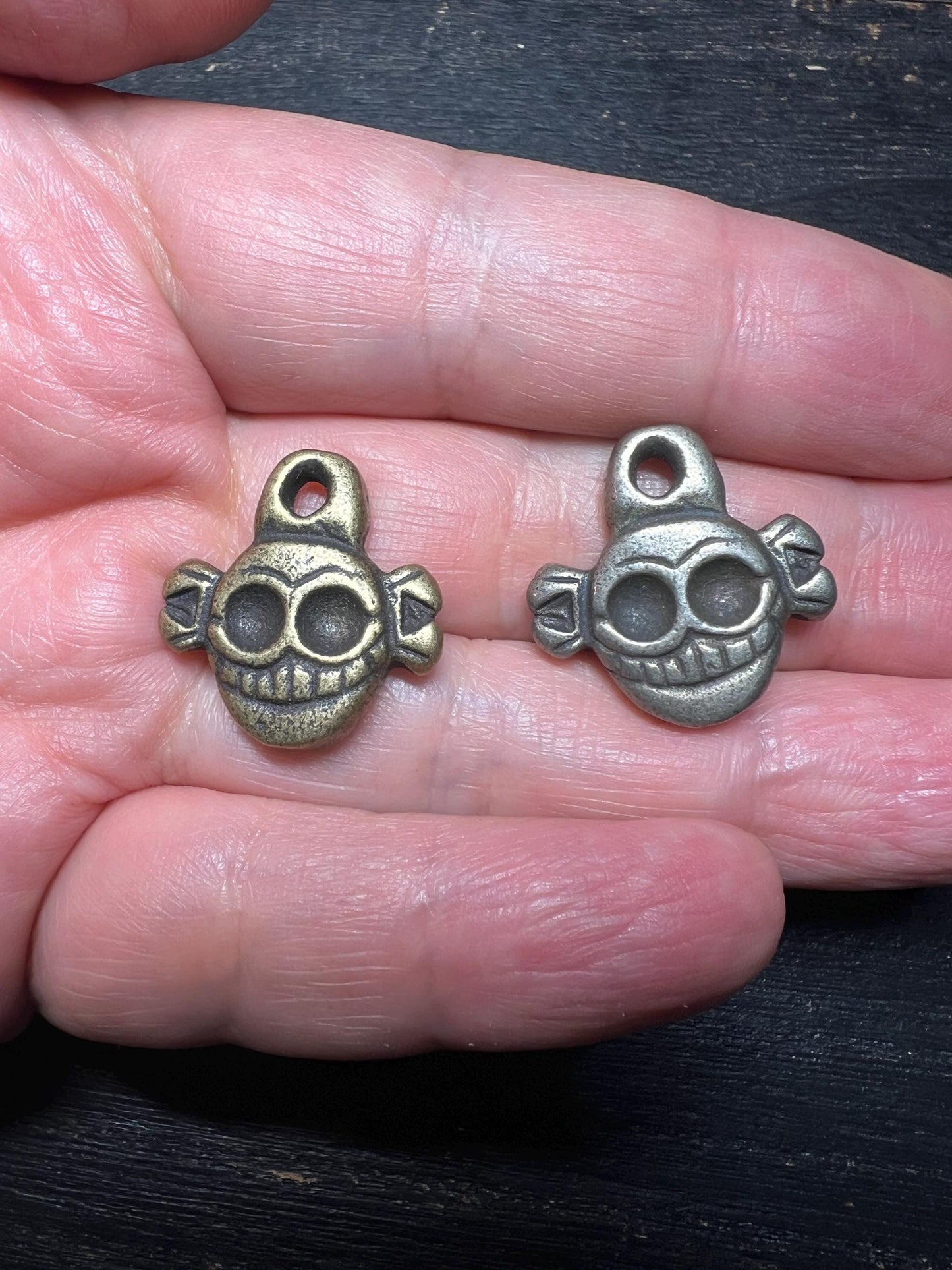 Tibetan Citipati Skull Pendant: Buddhist Protector Amulet, Nepal