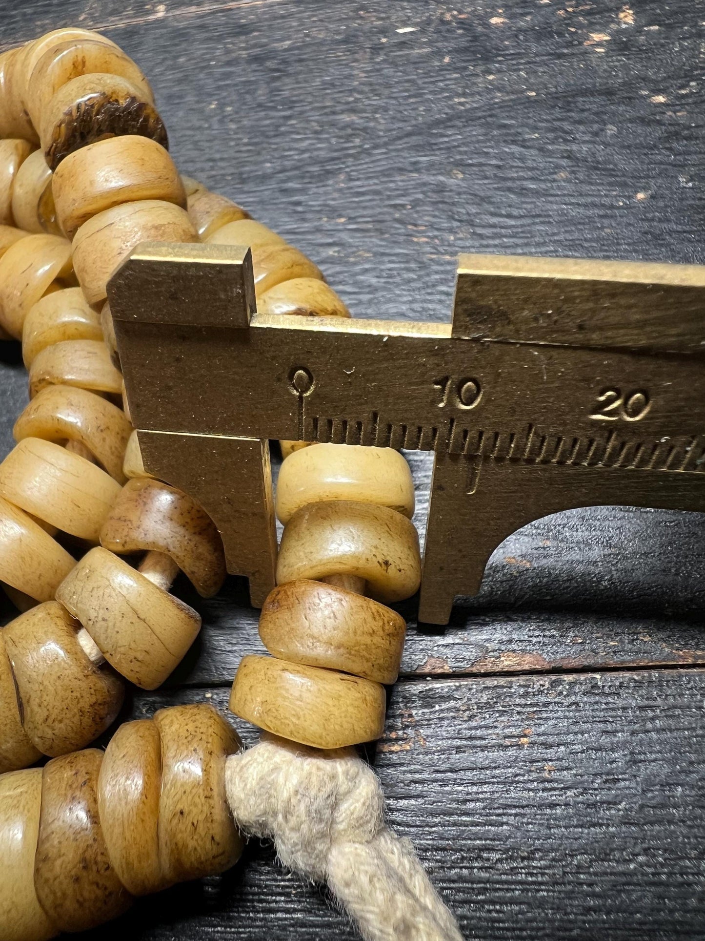 Handmade Tibetan Yak Bone Mala: 108 Buddhist Prayer Beads