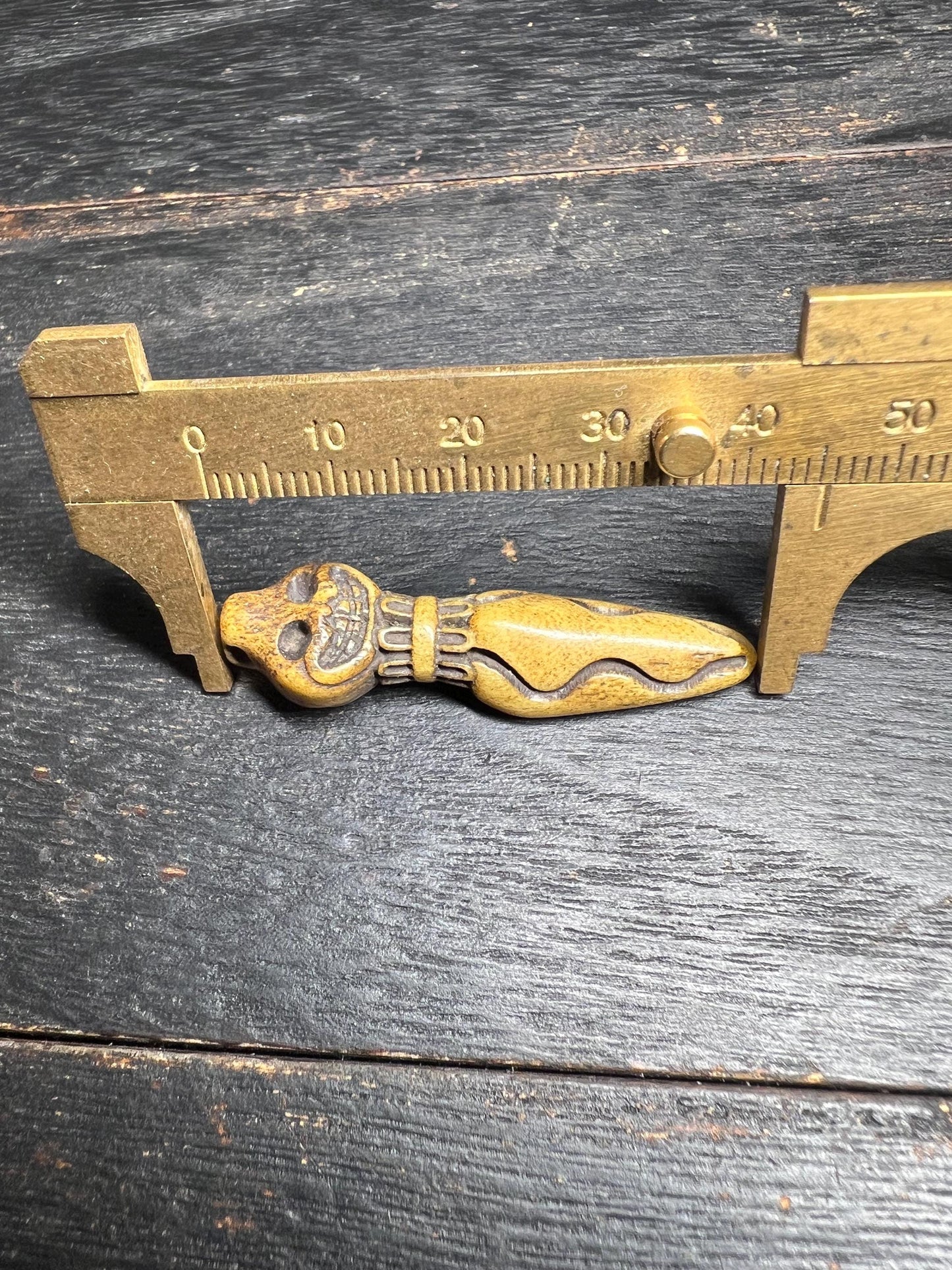 Hand-Carved Yak Bone Amulet Pendant | Tribal Totem Spirit Talisman | Tibetan Buddhist Protection Charm