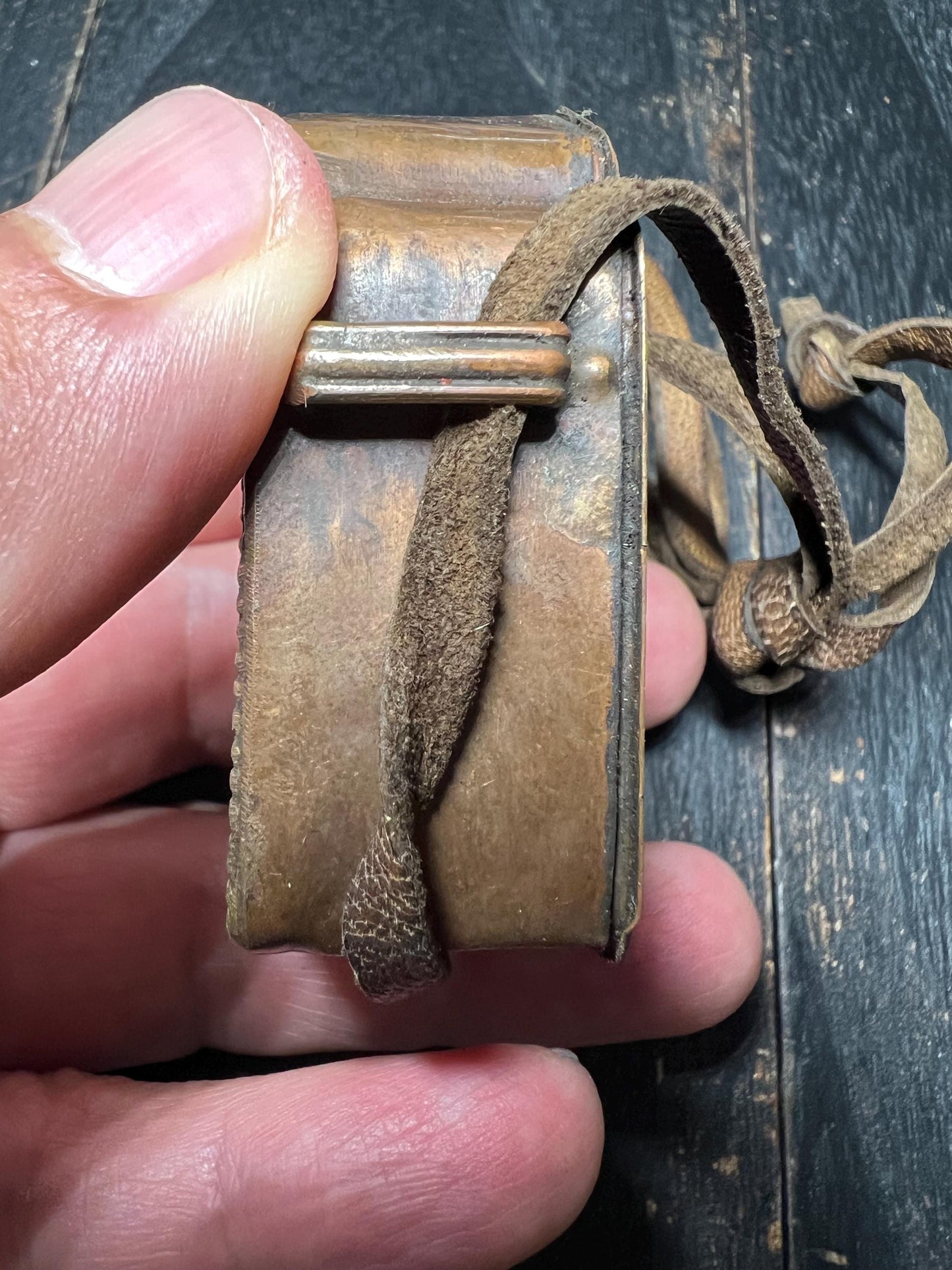 Handmade Tibetan Gau Amulet Pendant: Buddhist Talisman, Leather Strap