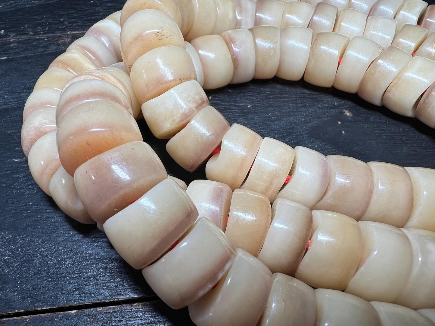 Camel Bone Mala Beads: Handcrafted Nepal Tibetan Buddhist Prayer Necklace