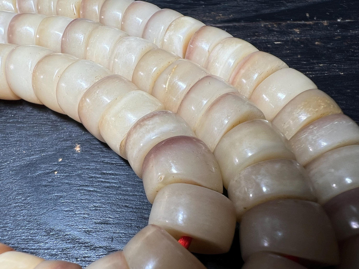 Camel Bone Mala Beads: Handcrafted Nepal Tibetan Buddhist Prayer Necklace