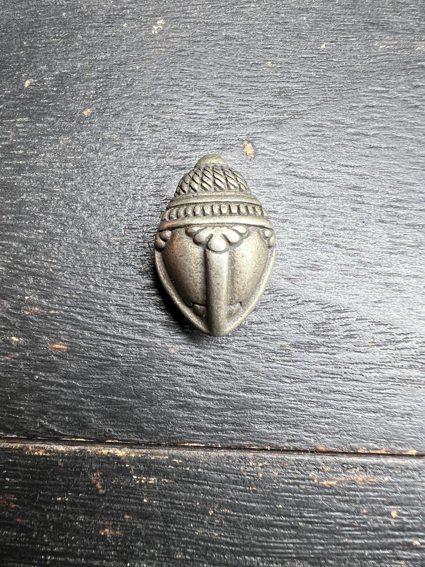 Handcrafted Tibetan Niang La Tsa Tsa Pendant | Vintage Brass Buddhist Amulet from Nepal