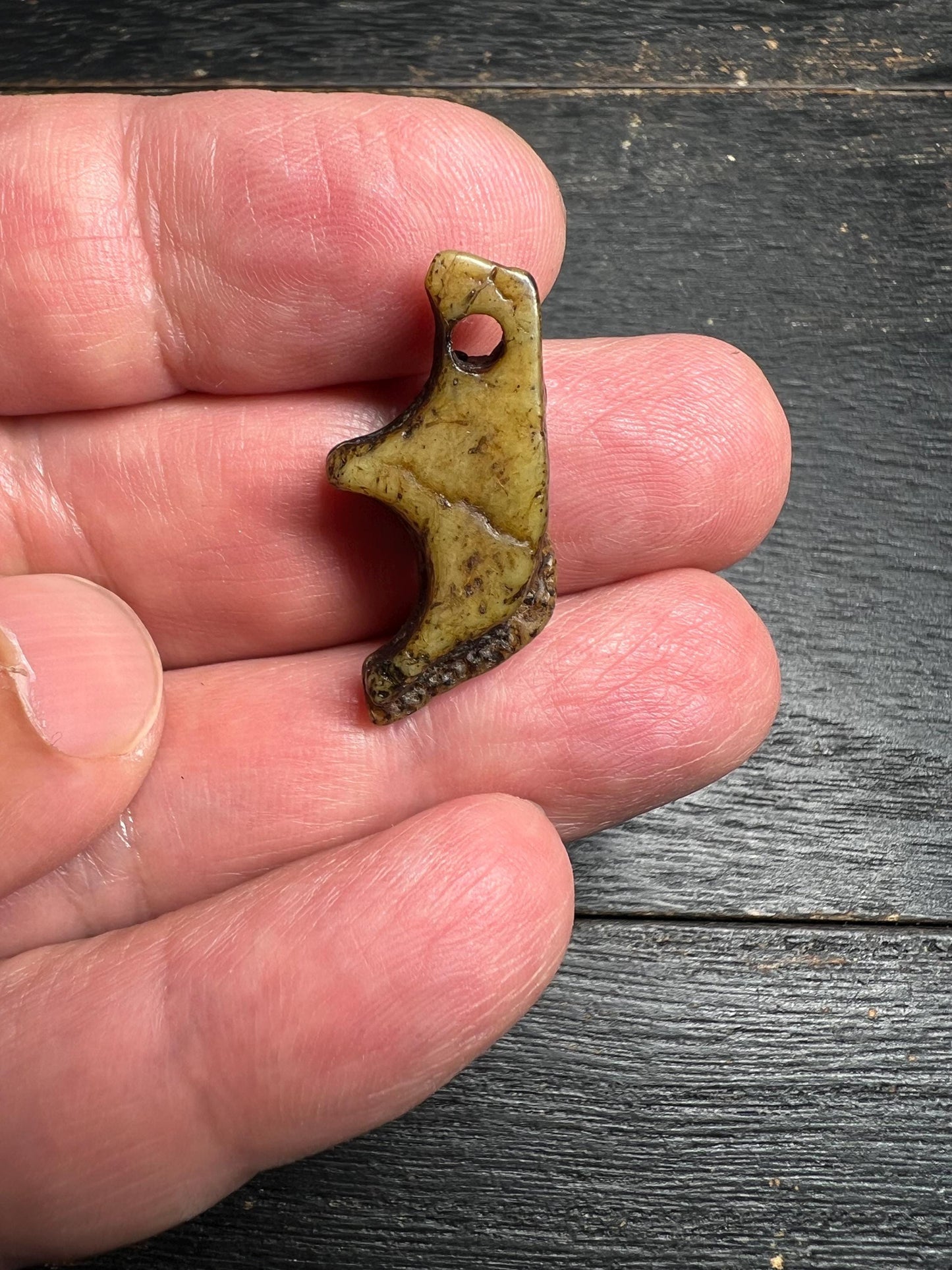 Hand-Carved Tibetan Bone Amulet | Spiritual Protection Pendant for Meditation and Healing