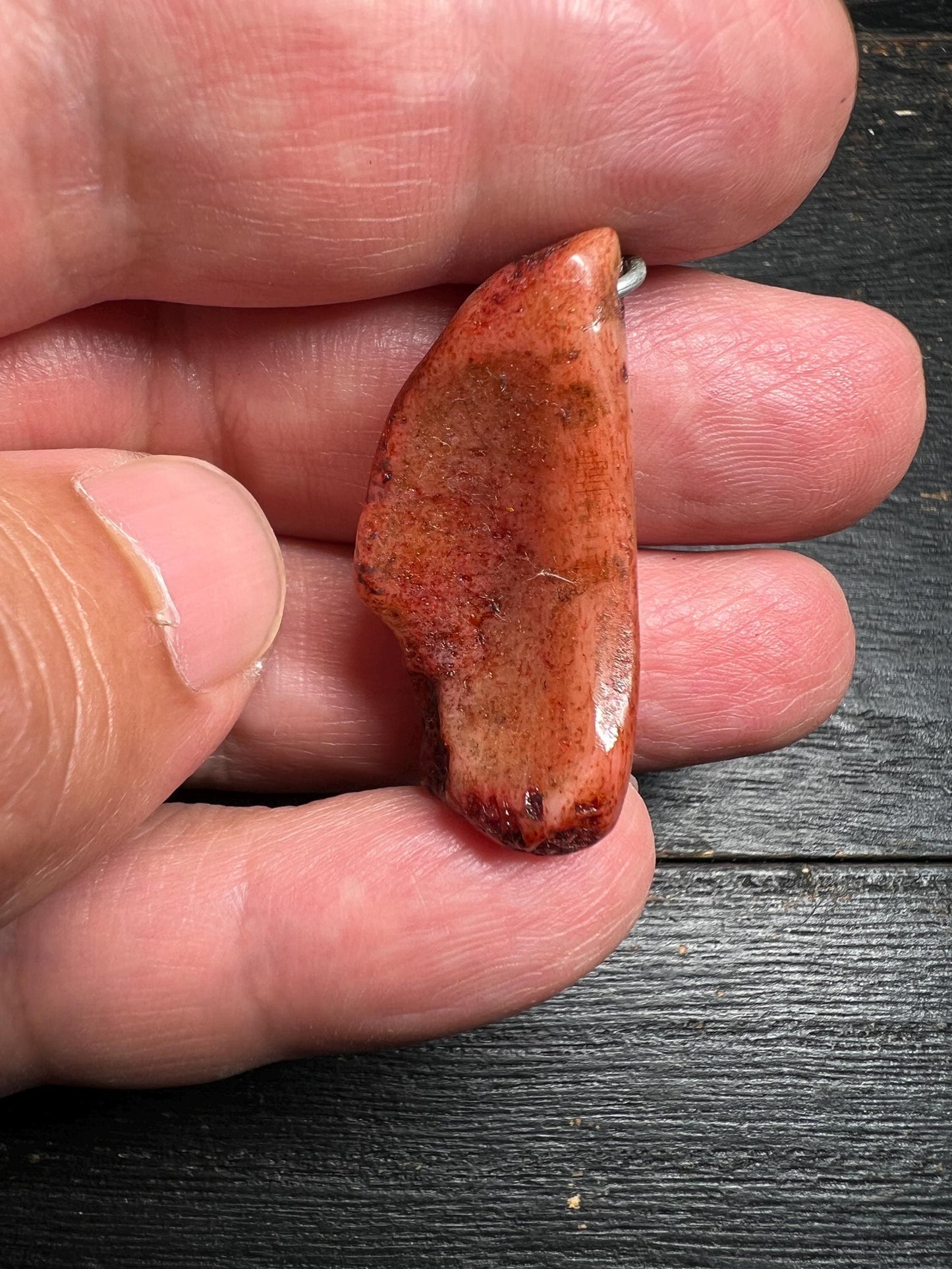 Unique Yak Bone Amulet – Tibetan Carved Pendant for Spiritual Connection and Protection