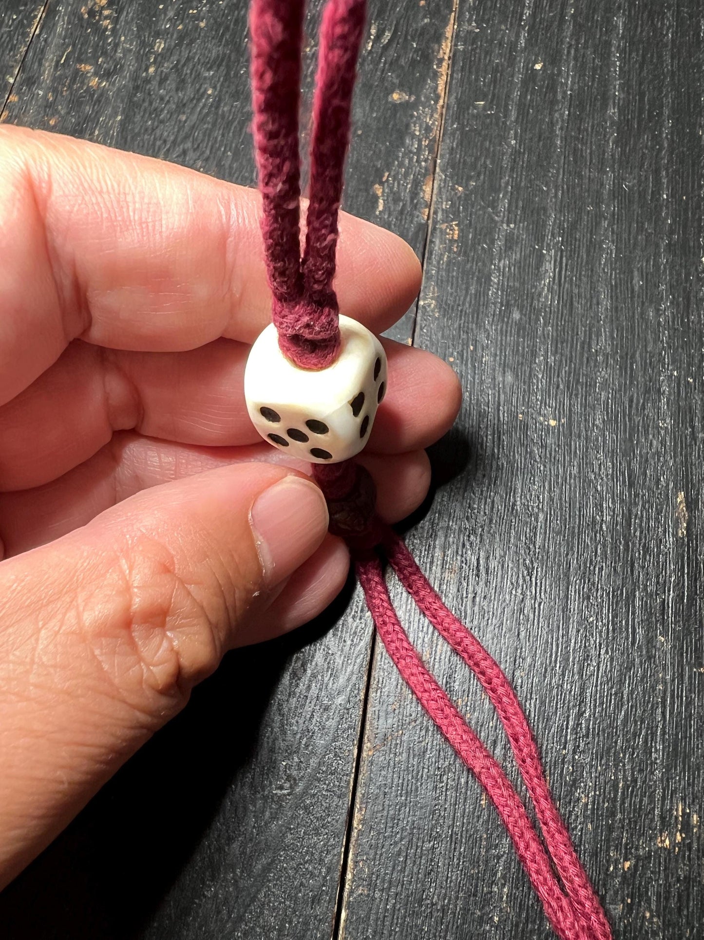 Tibetan Conch Shell Dice Amulet: Carved Face Bead, Bodhi Seed Talisman