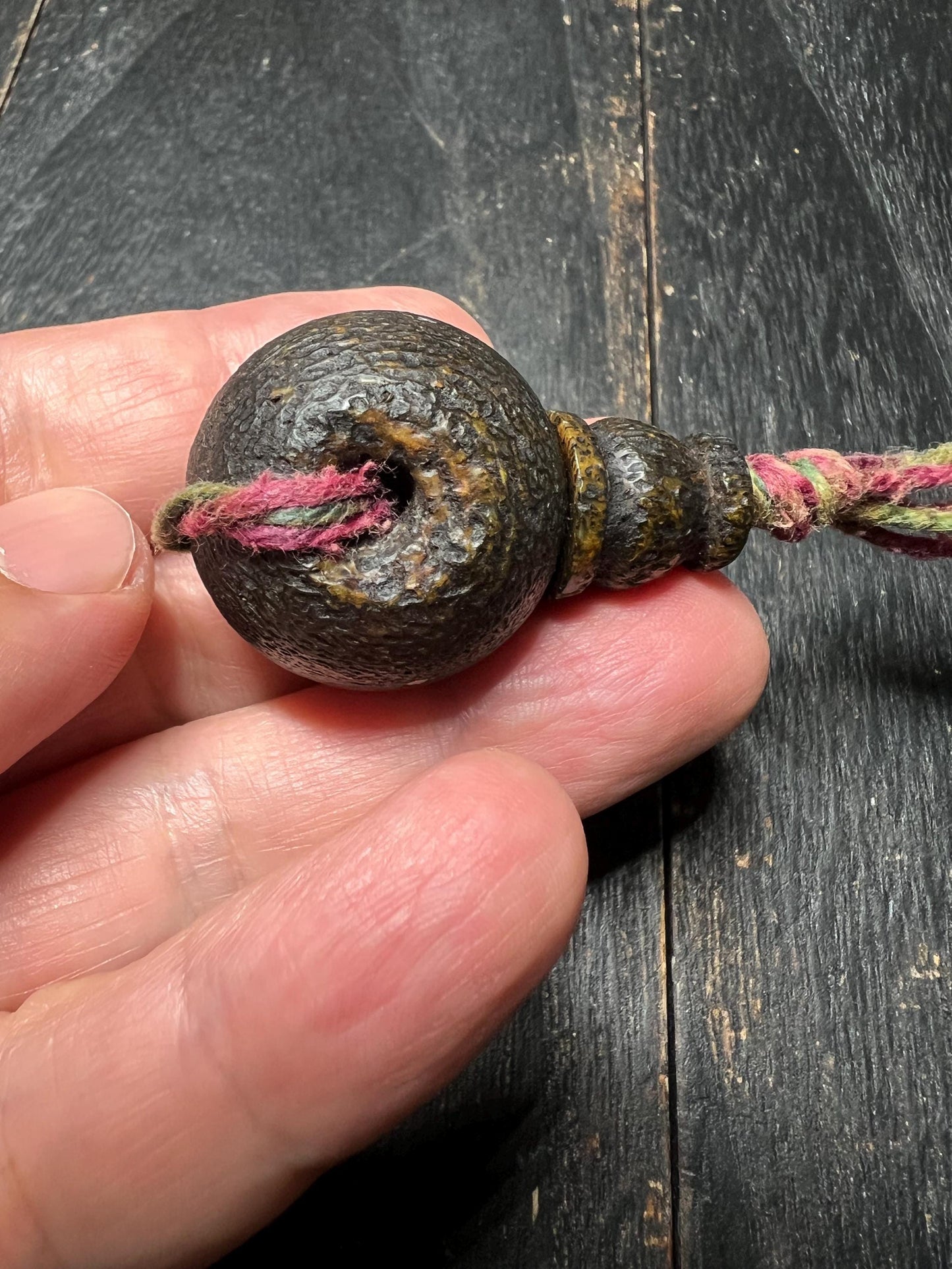 Tibetan Kapala Bone Guru Bead - Handcrafted Buddhist Prayer Mala Bead
