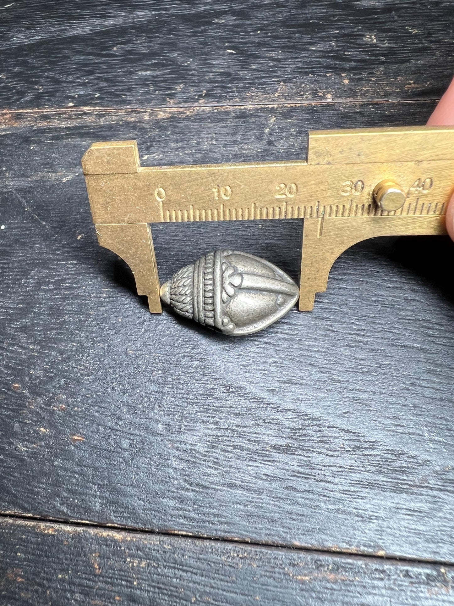 Handcrafted Tibetan Niang La Tsa Tsa Pendant | Vintage Brass Buddhist Amulet from Nepal