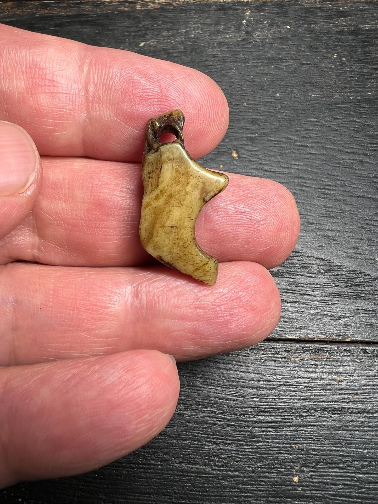 Hand-Carved Tibetan Bone Amulet | Spiritual Protection Pendant for Meditation and Healing
