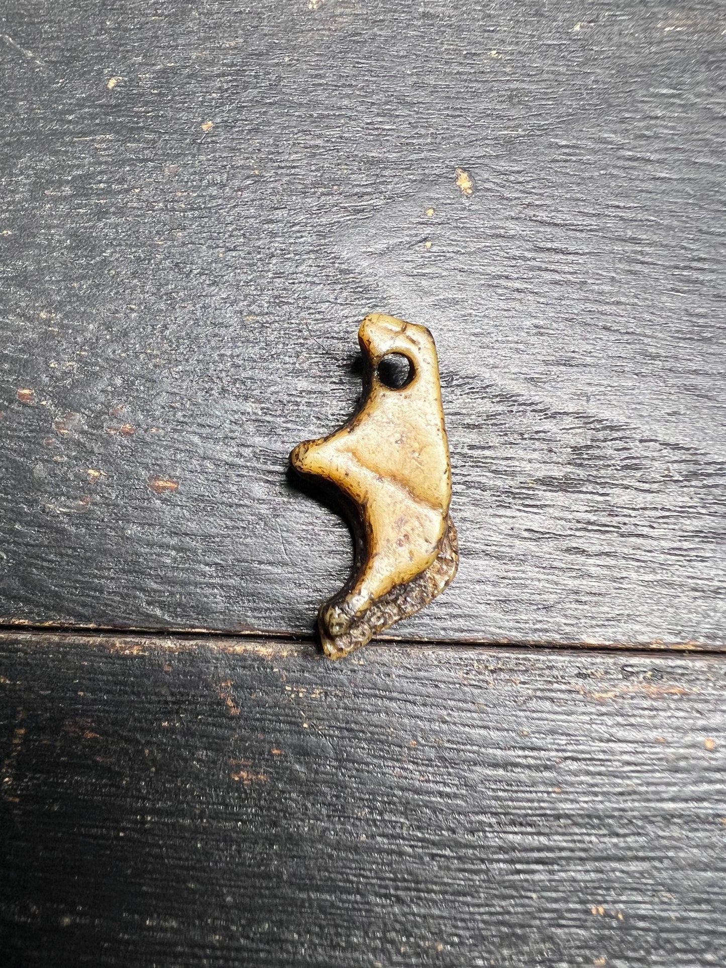 Hand-Carved Tibetan Bone Amulet | Spiritual Protection Pendant for Meditation and Healing