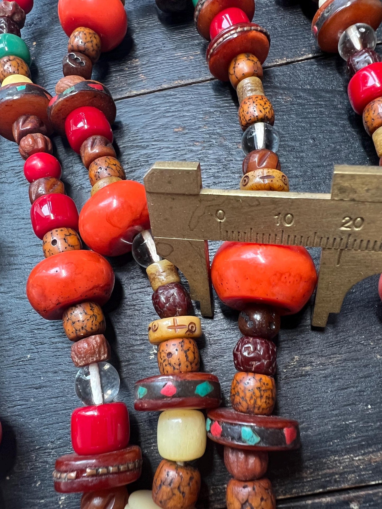 Handmade Tibetan Prayer Beads | Bodhi Seeds, Yak Bone & Tibetan Resin | Spiritual Meditation Mala Necklace | Unique Boho Jewelry