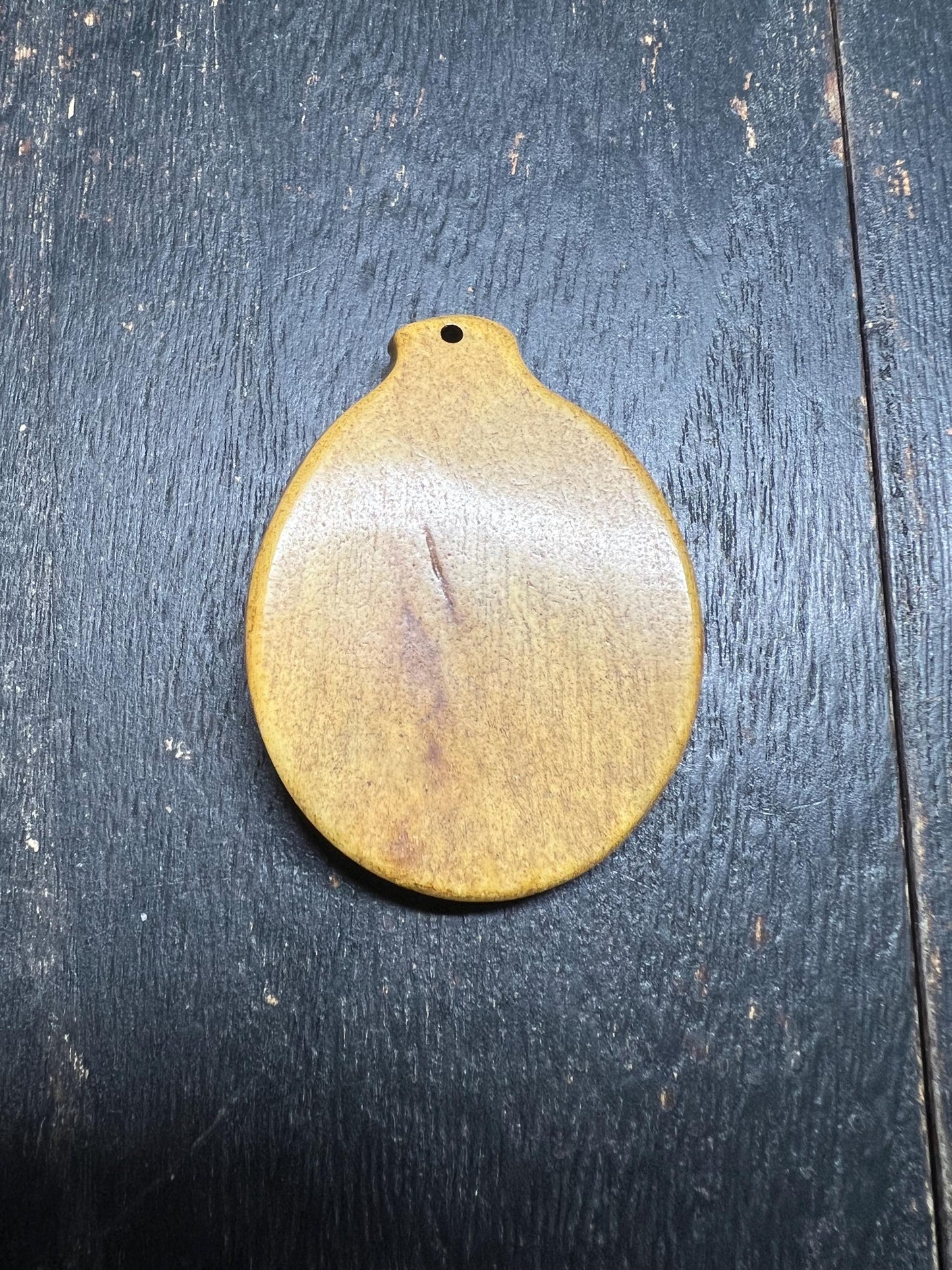 Hand-Carved Yak Bone Bagua Pendant: Tibetan Protection Talisman