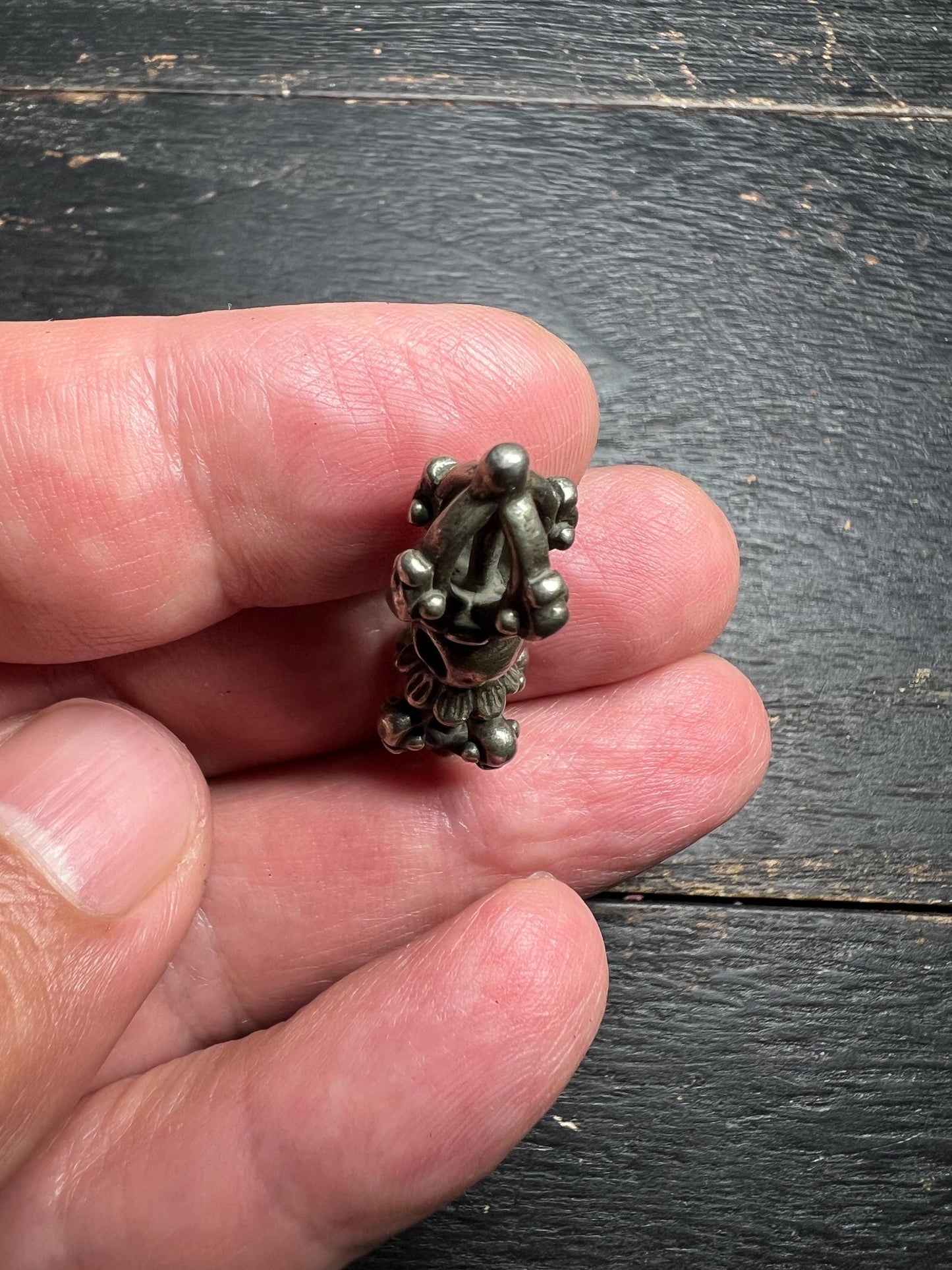 Handmade Vintage White Brass Four-Pronged Vajra Dorje | Tibetan Buddhism Ritual Tool | Himalayan Spiritual Art