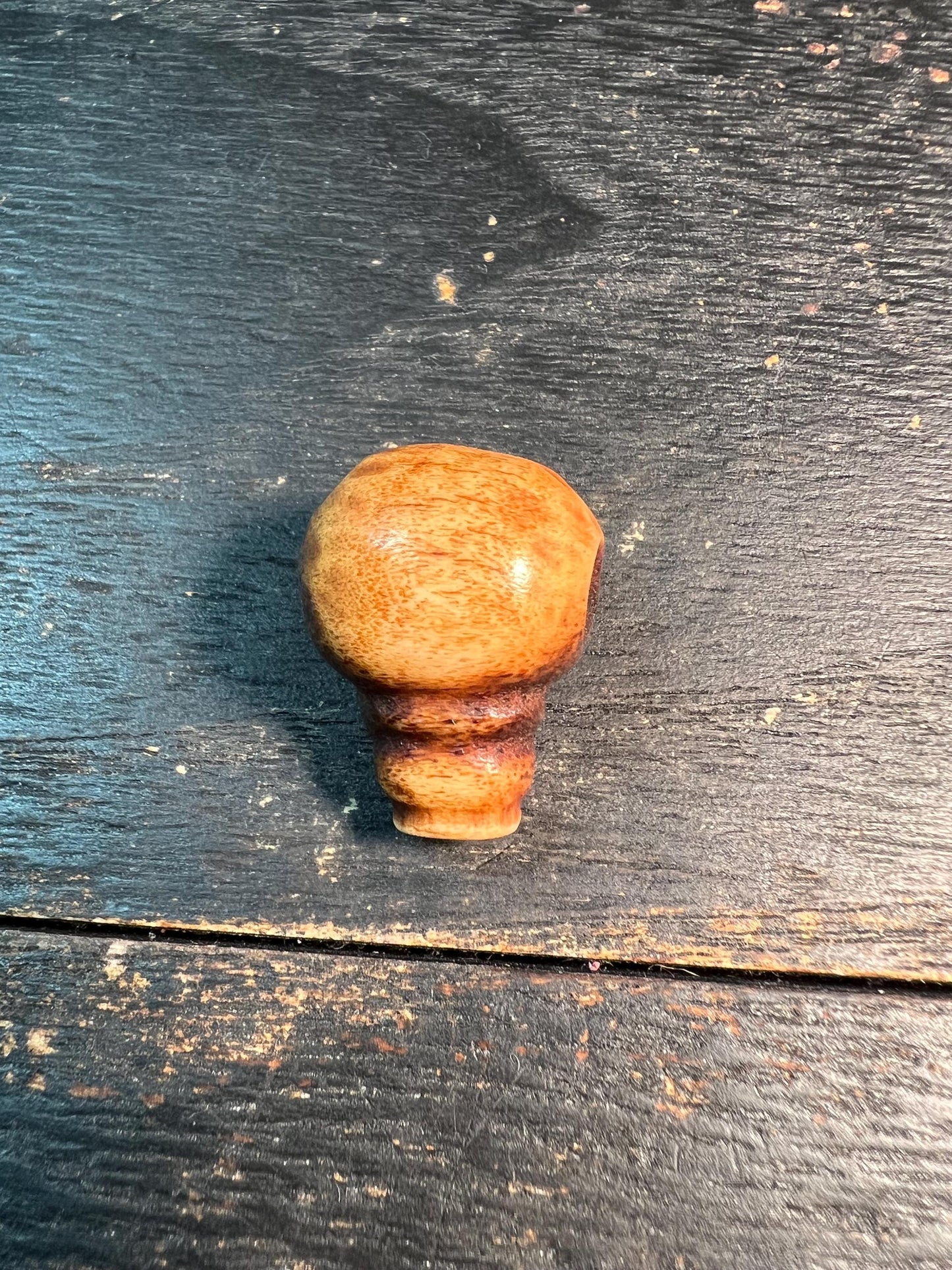Hand-Carved Yak Bone Guru Bead – Tibetan Buddhist Center Bead for Mala, Natural Bone Mala Connector, Spiritual Jewelry Supplies