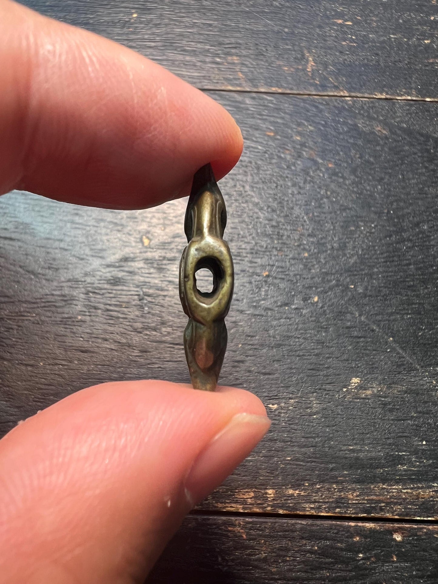 Tibetan Thogchag Spacer Amulet | Brass Mandala Bead, Buddhist Talisman Pendant, Ethnic Mala Ornament