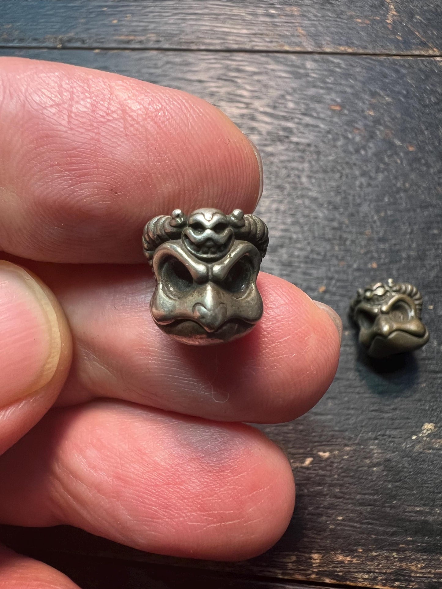 Tibetan Garuda Spacer Bead – White Brass or Brass Buddhist Jewelry Finding