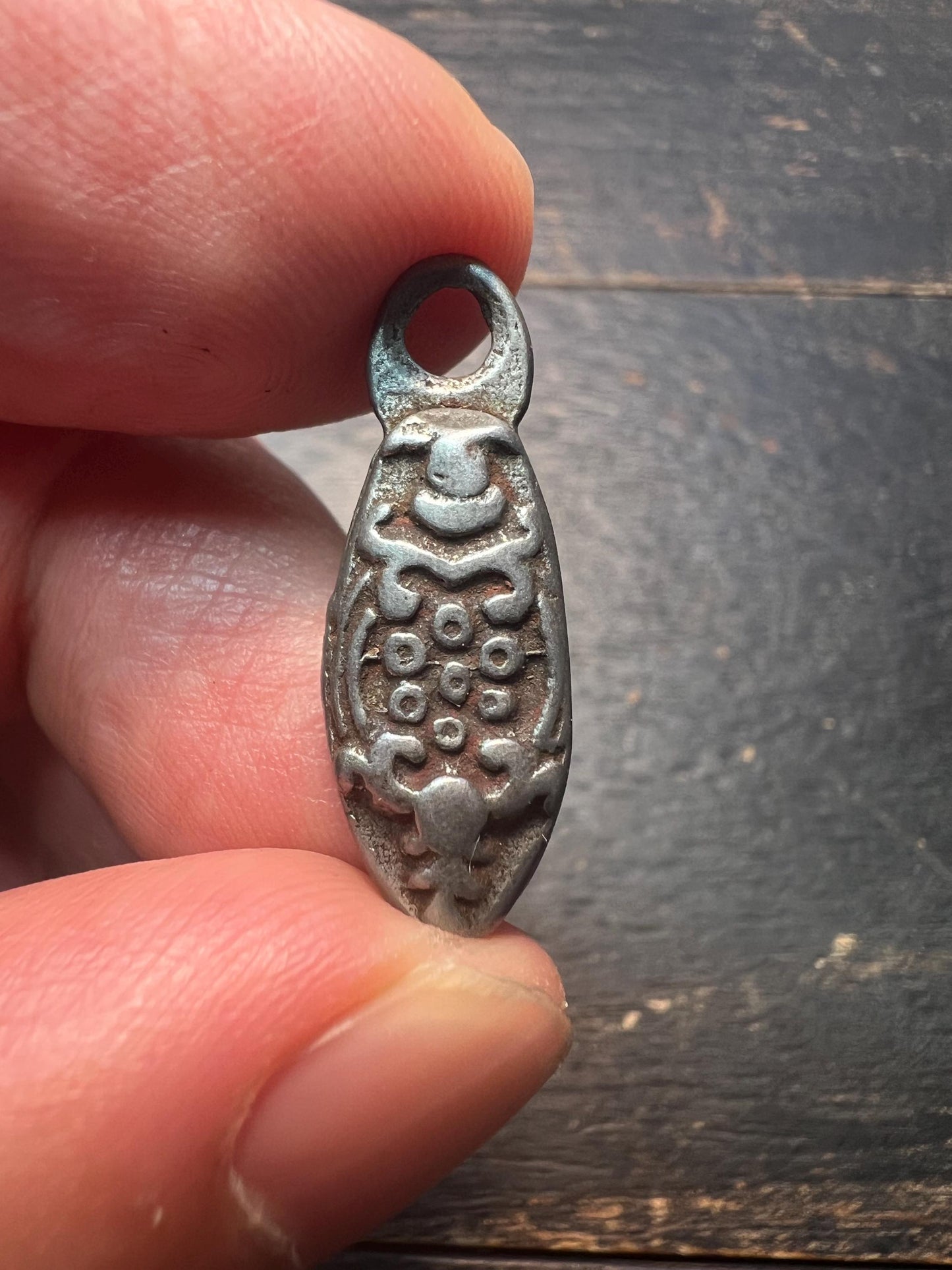 Tibetan Thokcha Iron Scorpion Pendant | Guru Rinpoche Amulet Charm, Ethnic Side Pendant, Buddhist Talisman Jewelry Supply