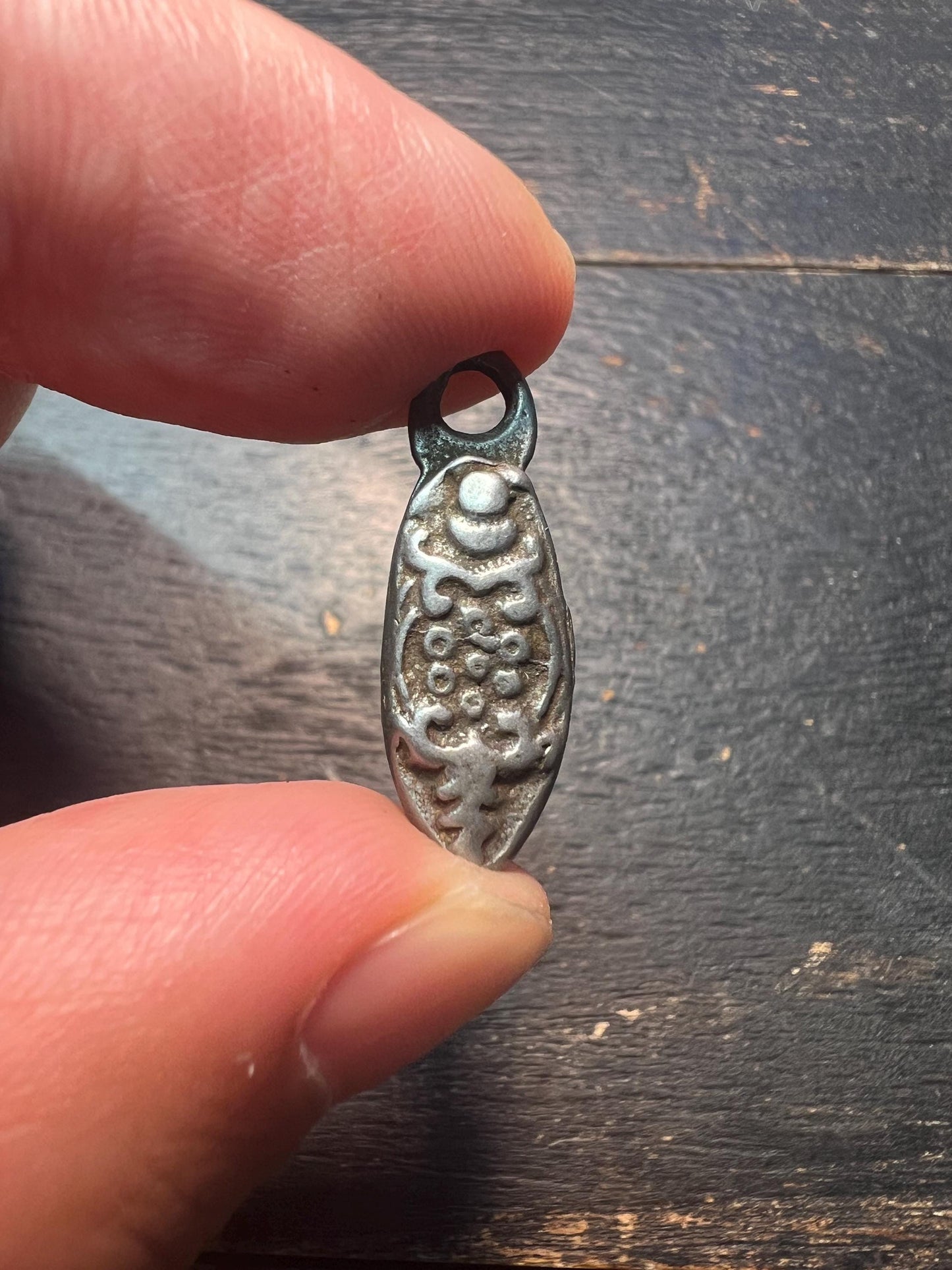Tibetan Thokcha Iron Scorpion Pendant | Guru Rinpoche Amulet Charm, Ethnic Side Pendant, Buddhist Talisman Jewelry Supply