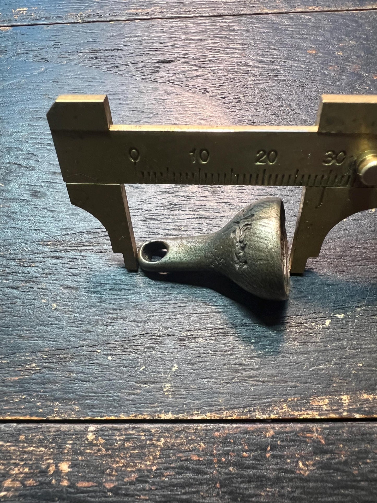 Nepal Tibetan Brass Mini Stupa Pendant | Buddhist Tsa Tsa Mold Amulet Talisman