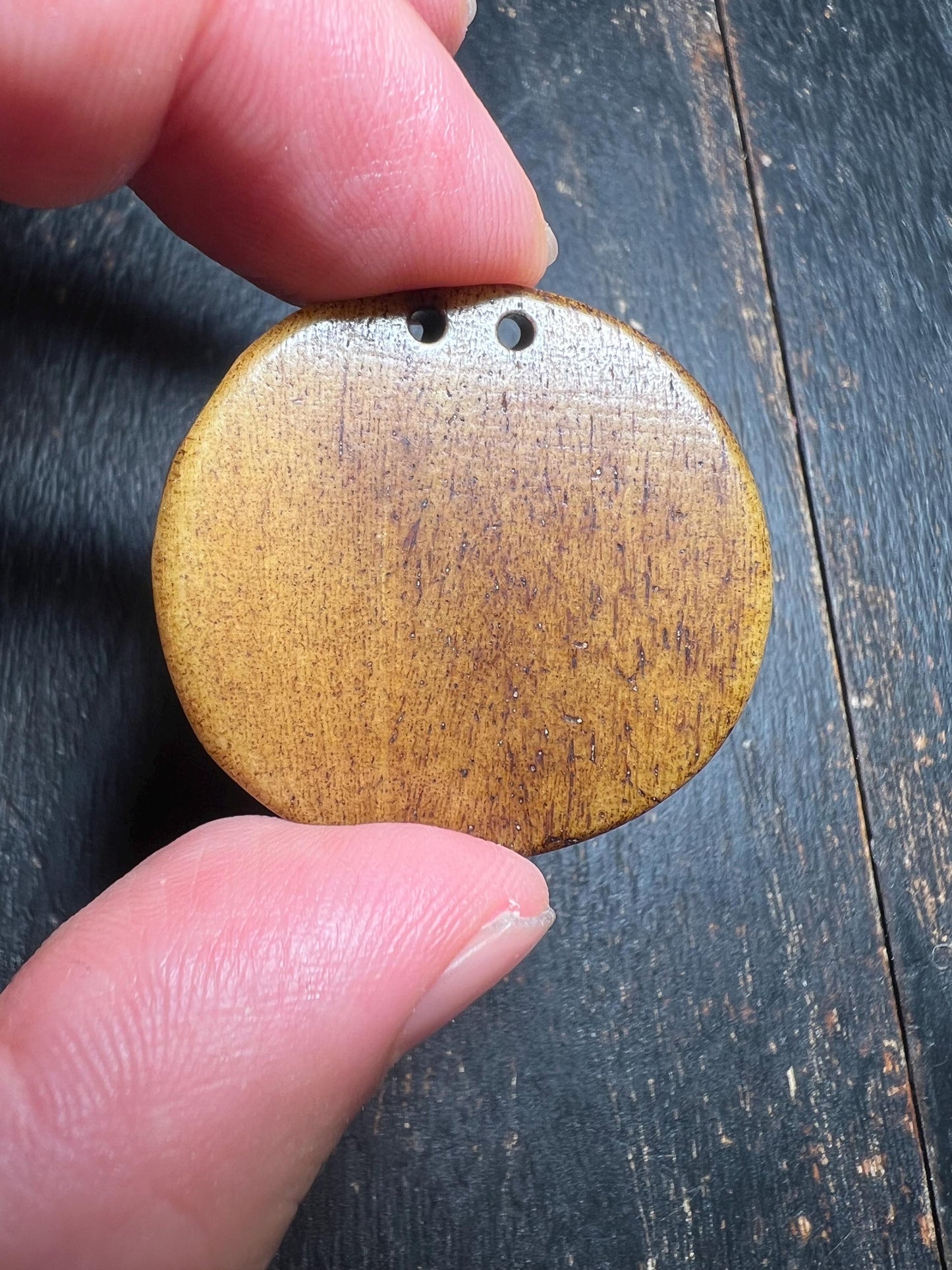 Hand-Carved Yak Bone Amulet | Tibetan Protection Talisman Pendant | Nepalese Buddhist Skull Totem Jewelry