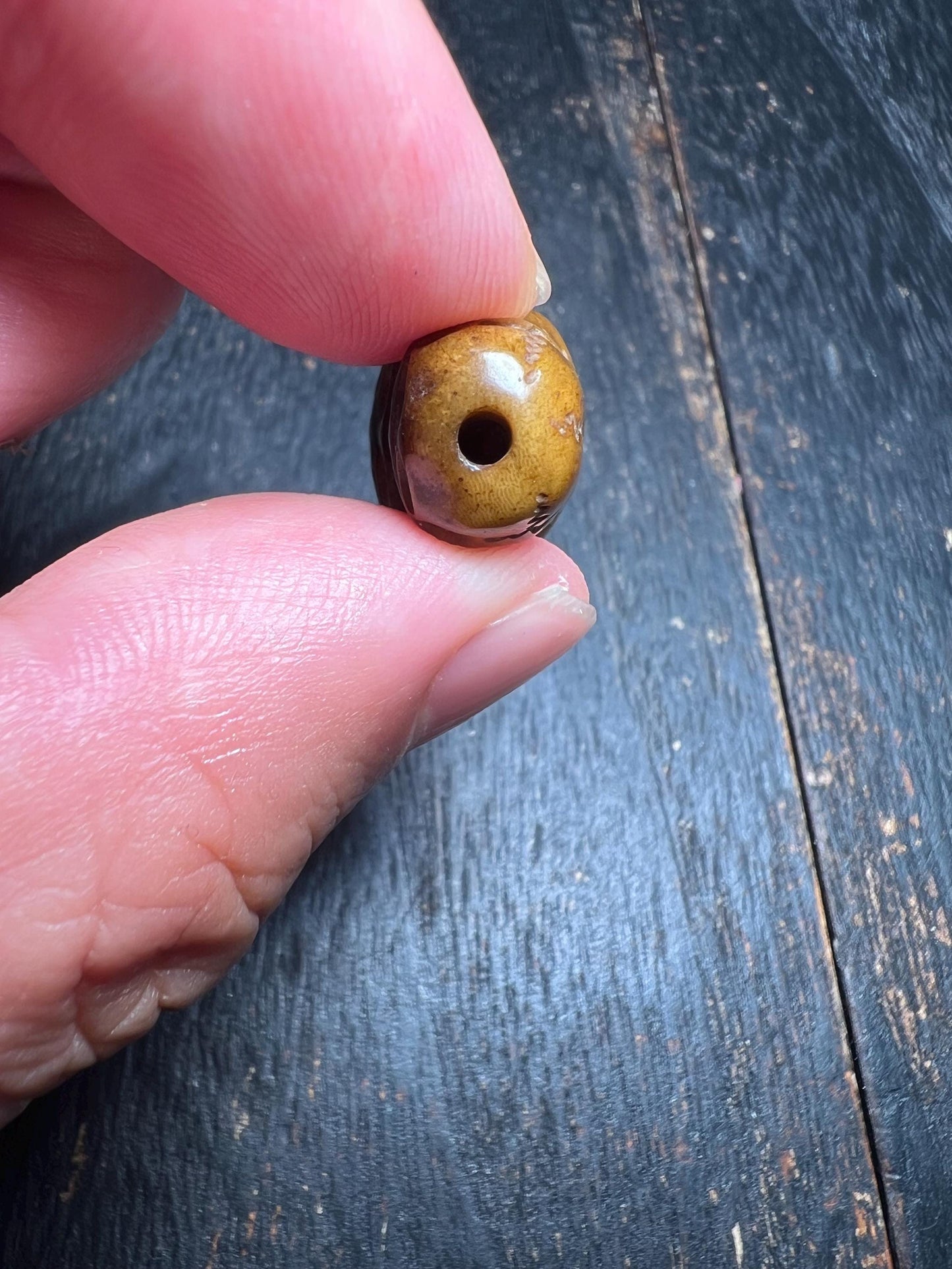 Hand-Carved Yak Bone Skull Guru Bead | Tibetan 3-Way Connector for Mala Necklace | Buddhist Prayer Bead Spacer
