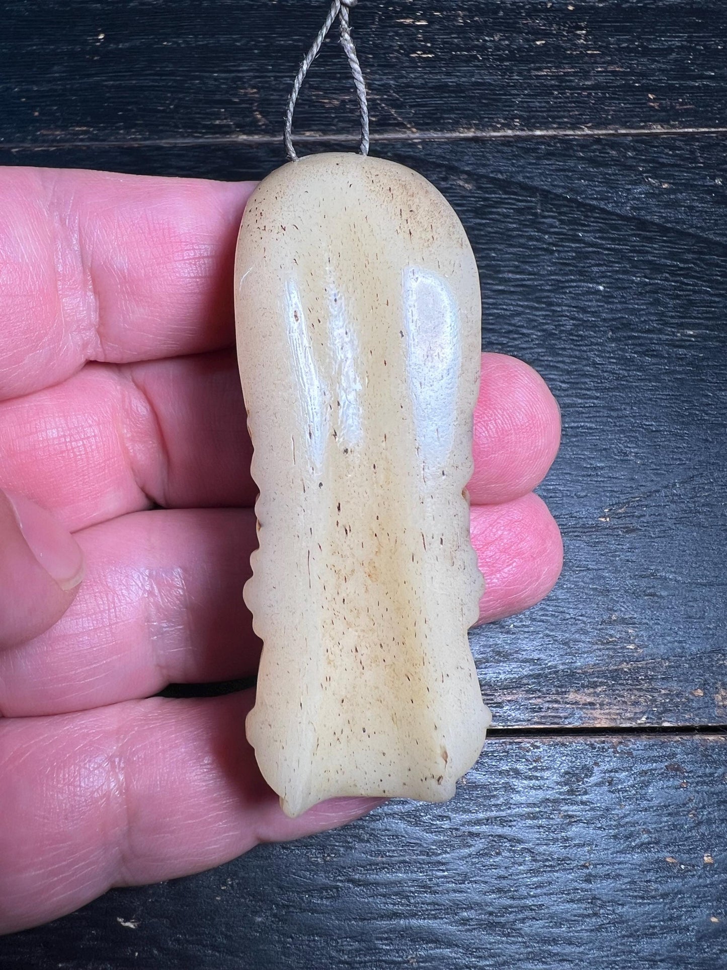 Antique Yak Bone Buddha Amulet Pendant | Hand-Carved Himalayan Talisman | Tibetan Buddhist Skull Protection Charm