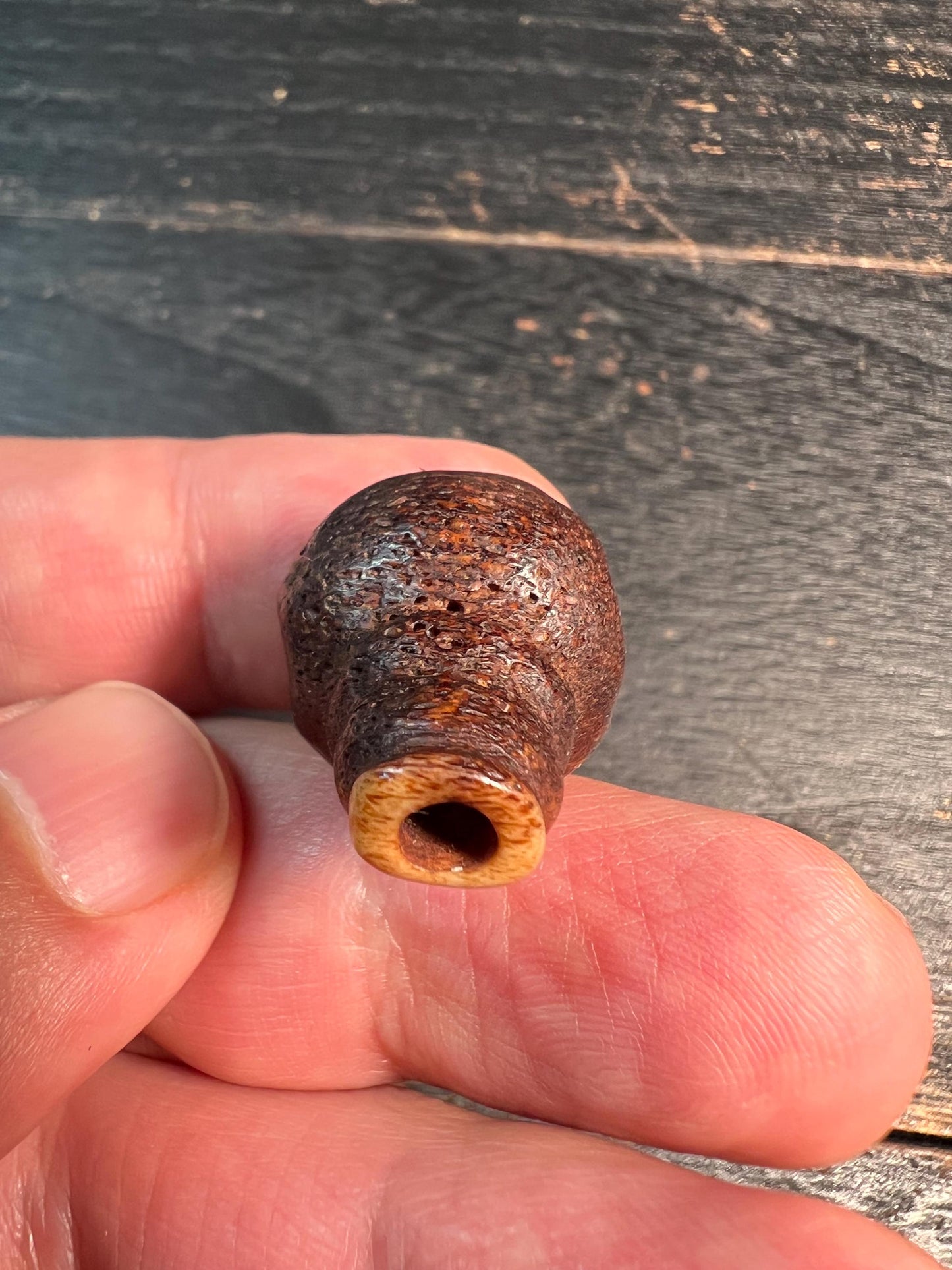Hand-Carved Yak Bone Guru Bead – Tibetan Buddhist Center Bead for Mala, Natural Bone Mala Connector, Spiritual Jewelry Supplies