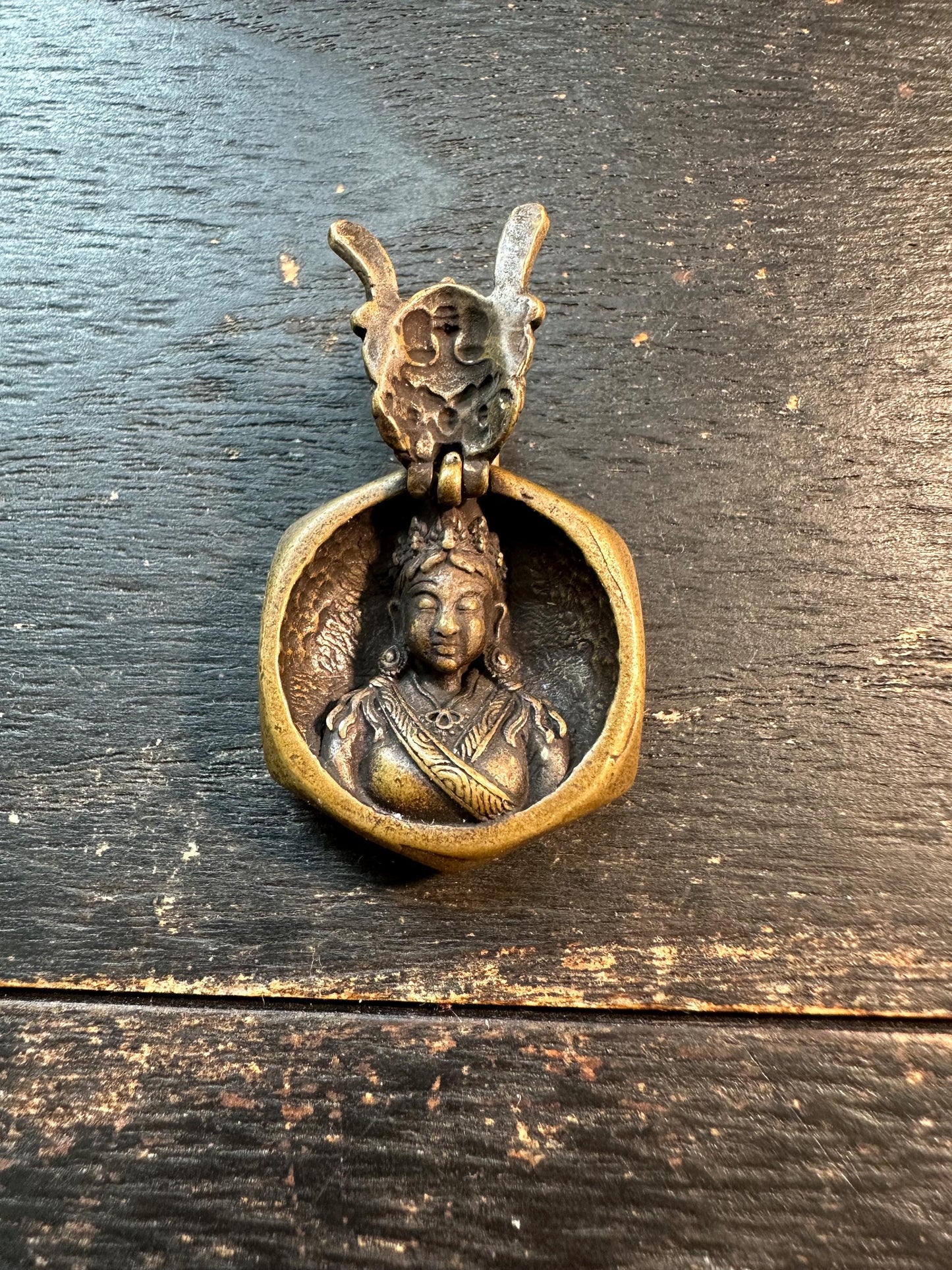 Vintage Copper Mahakala Buddha Pendant – Wrathful Deity Protector