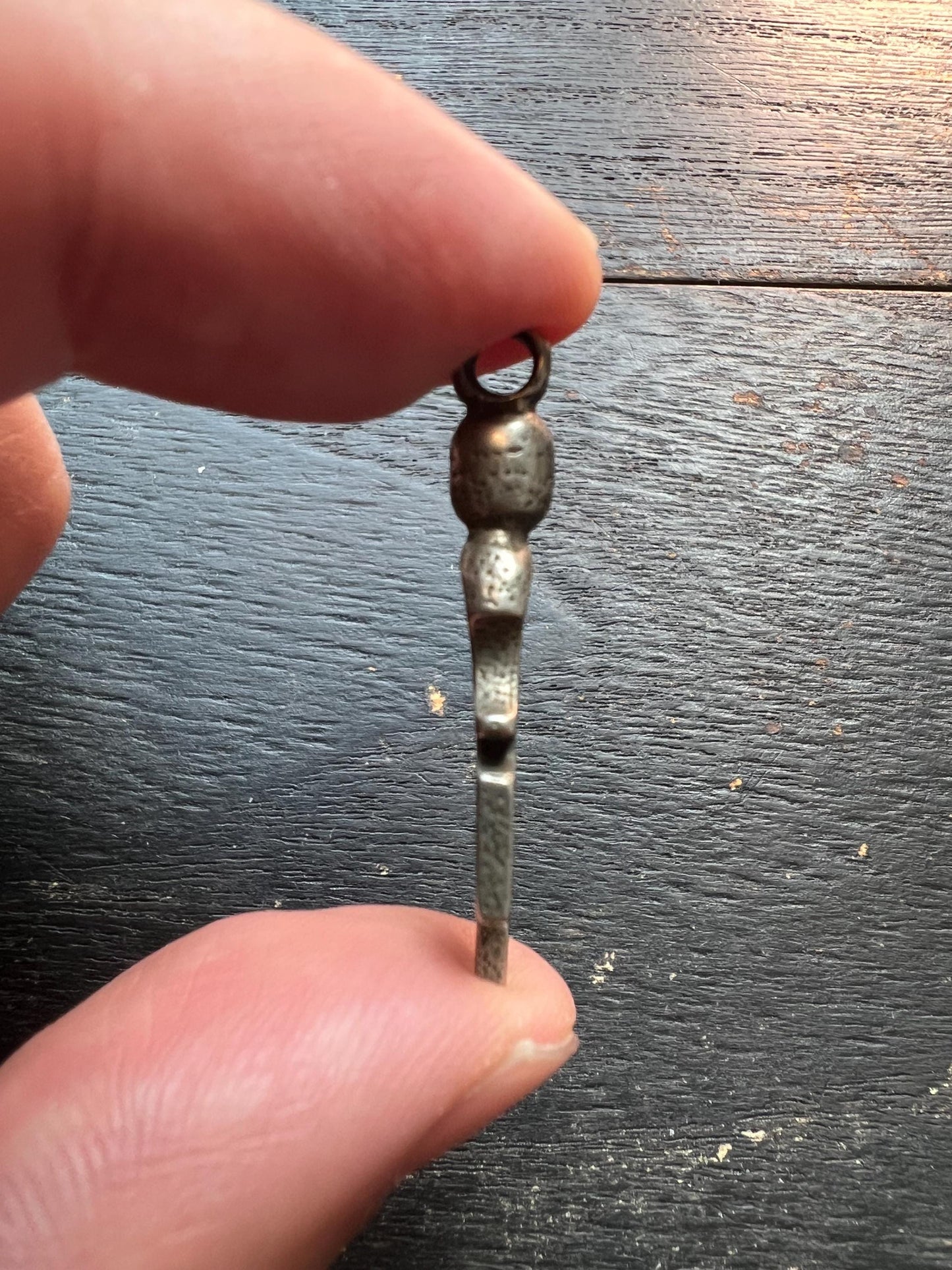 Vintage Brass Tribal Amulet Pendant | Antique Ethnic Talisman Jewelry Component
