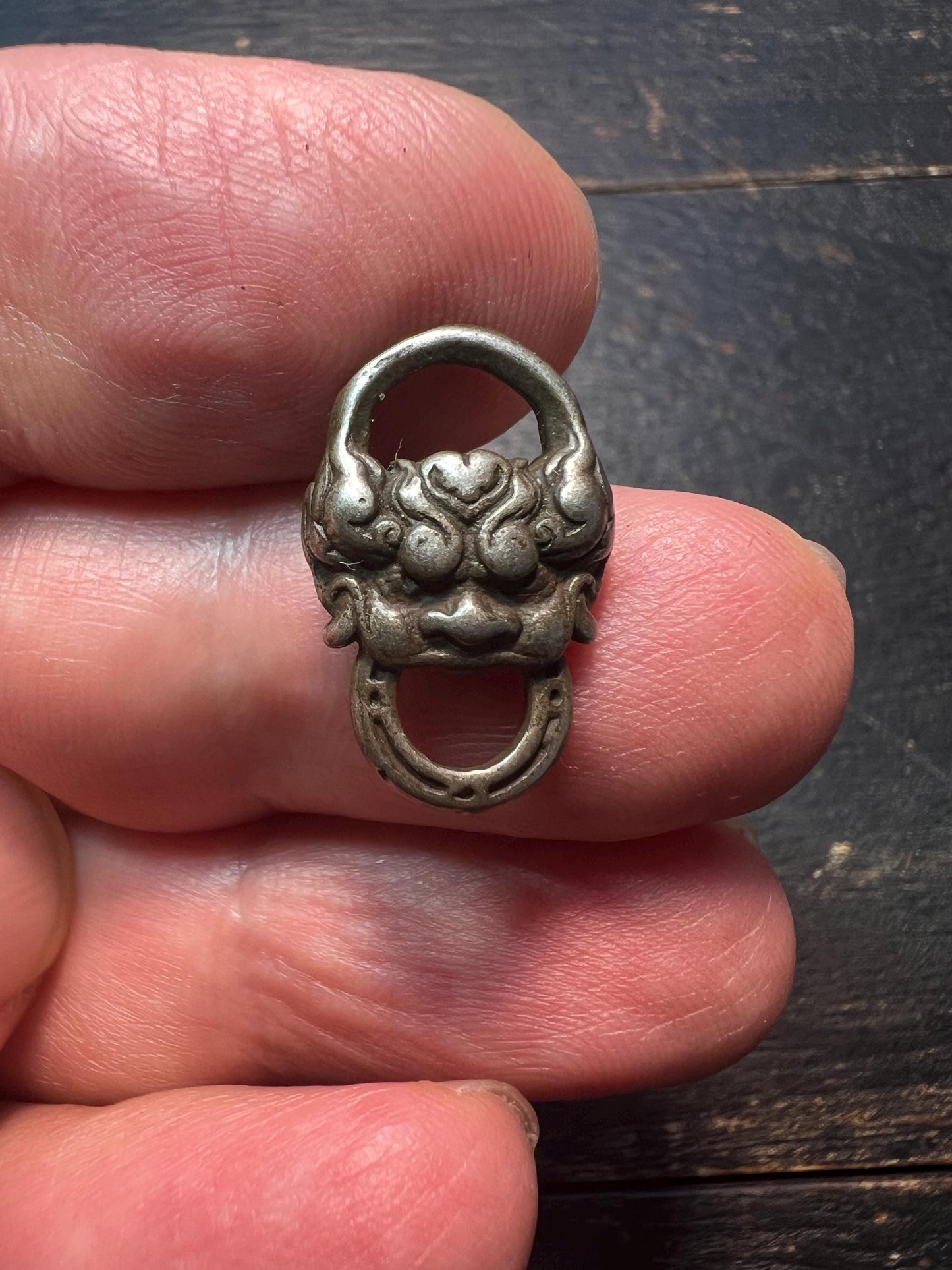 Brass Tibetan Sutra Clip – Antique-Style Book Buckle, Buddhist Altar Ritual Tool